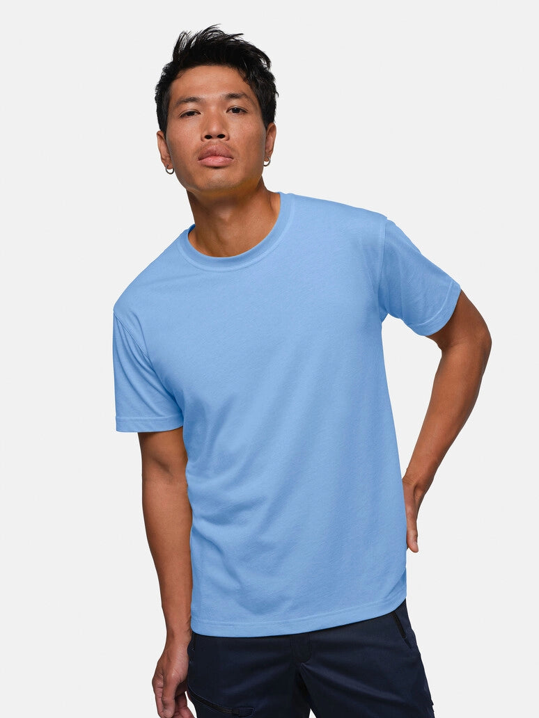 Unisex T-Shirt Performance Mikralinar® Malibu Blue by Hakro - ChefsCotton