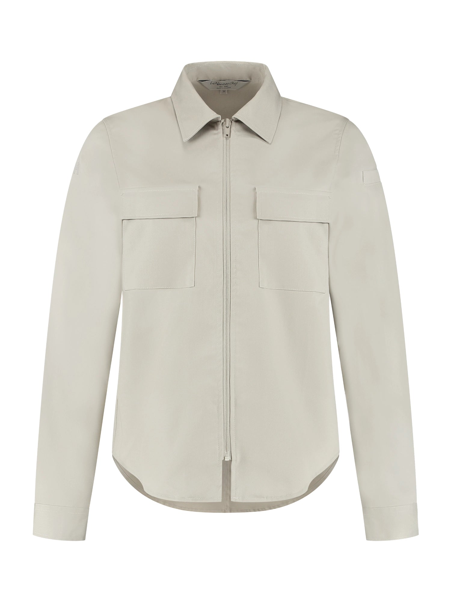 Chef Jacket For Women Mila Stone Le Nouveau Chef with zipper and overshirt ChefsCotton