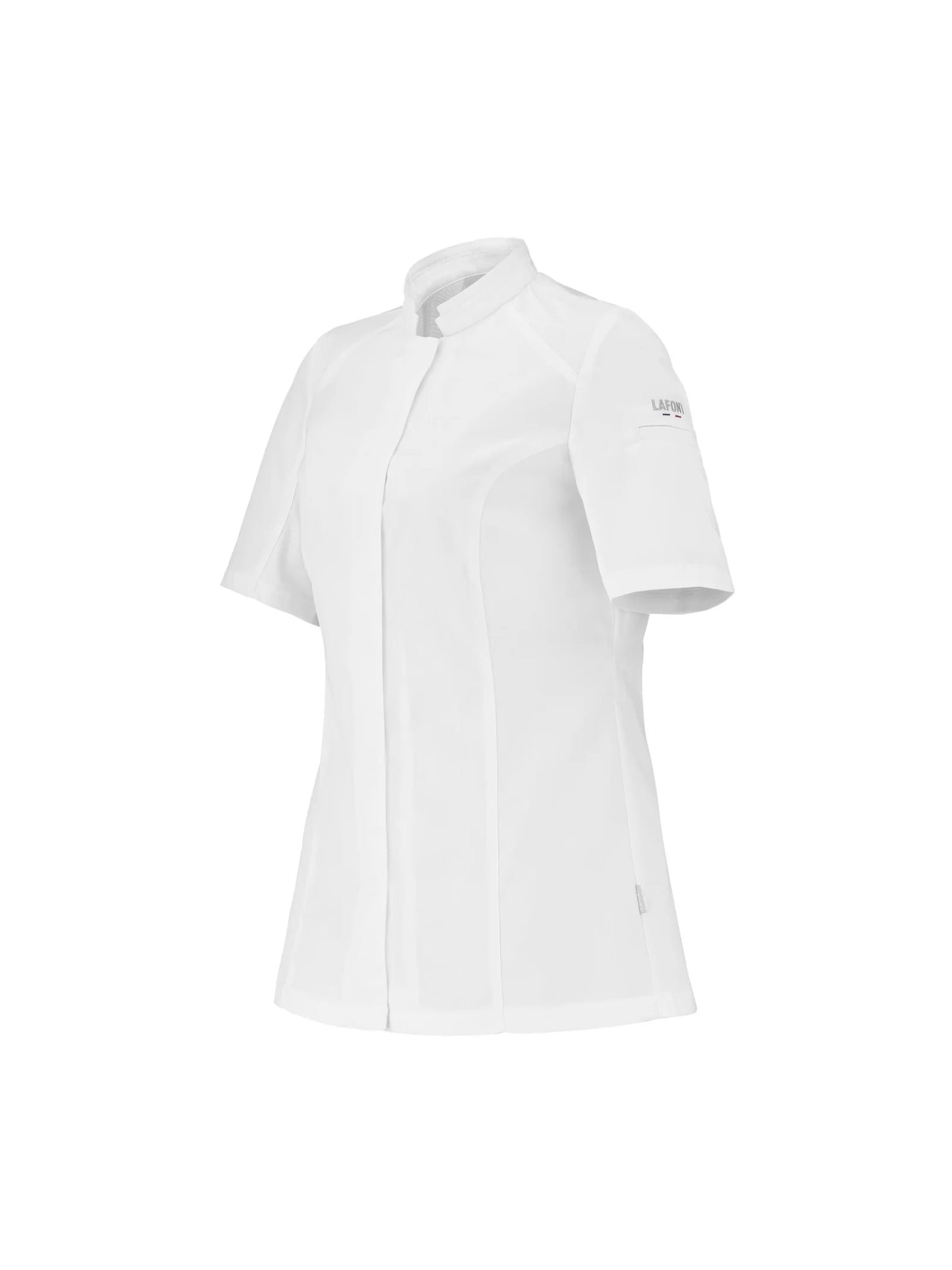 Women Short Sleeve Chef Jacket Marjoram White by La Font - Get the best deal at ChefsCotton
