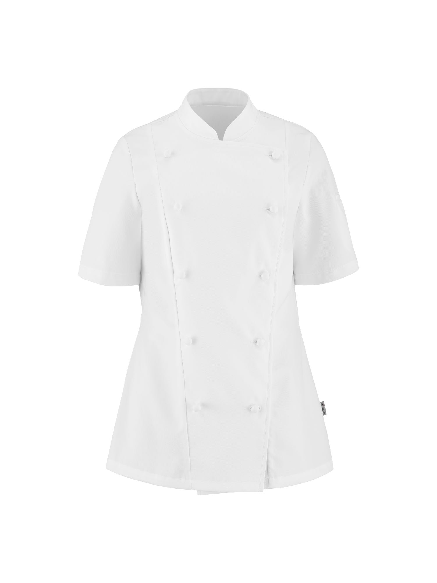Women's Short-Sleeved Chef Jacket Platine White by LaFont - ChefsCotton