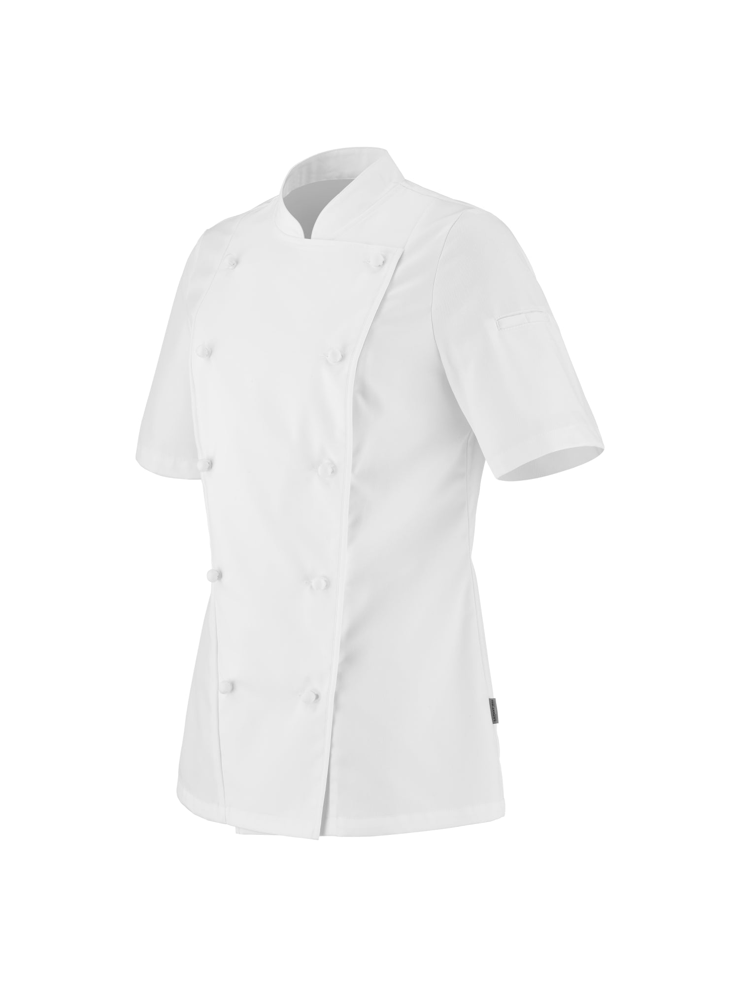 Women's Short-Sleeved Chef Jacket Platine White by LaFont - ChefsCotton