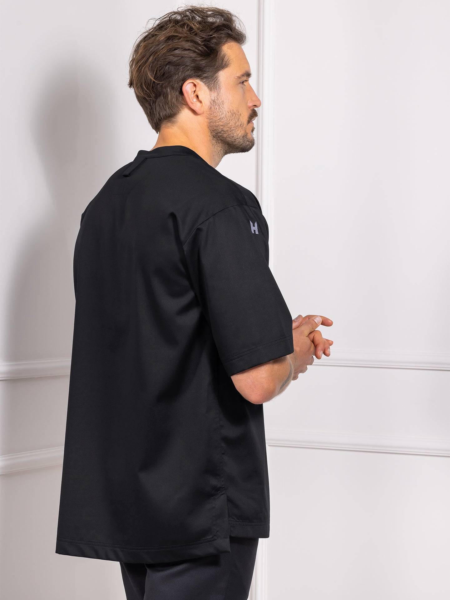 T-shirt Gorgio Black by Le Nouveau Chef -  ChefsCotton