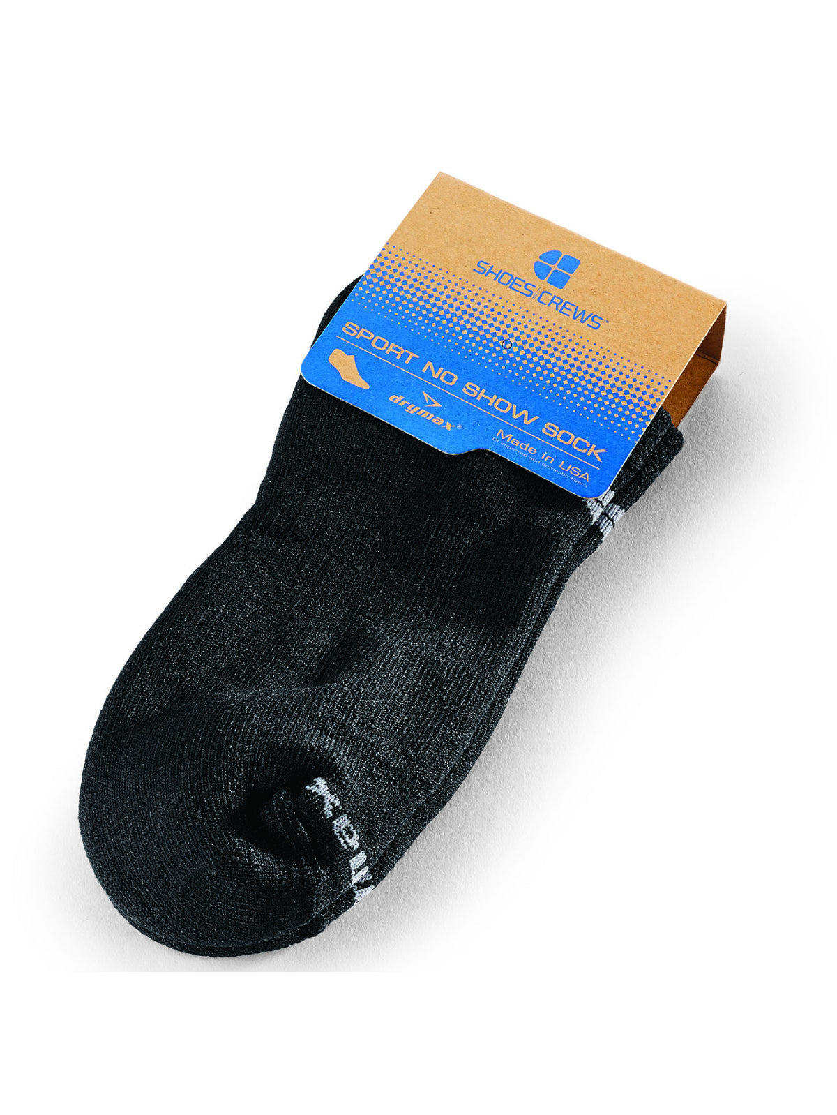 Unisex No-Show Sock Black by Shoes For Crews - ChefsCotton