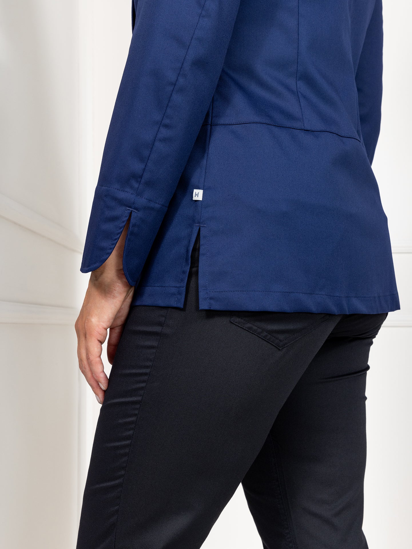 Chef Jacket Lynn Navy by Le Nouveau Chef -  ChefsCotton