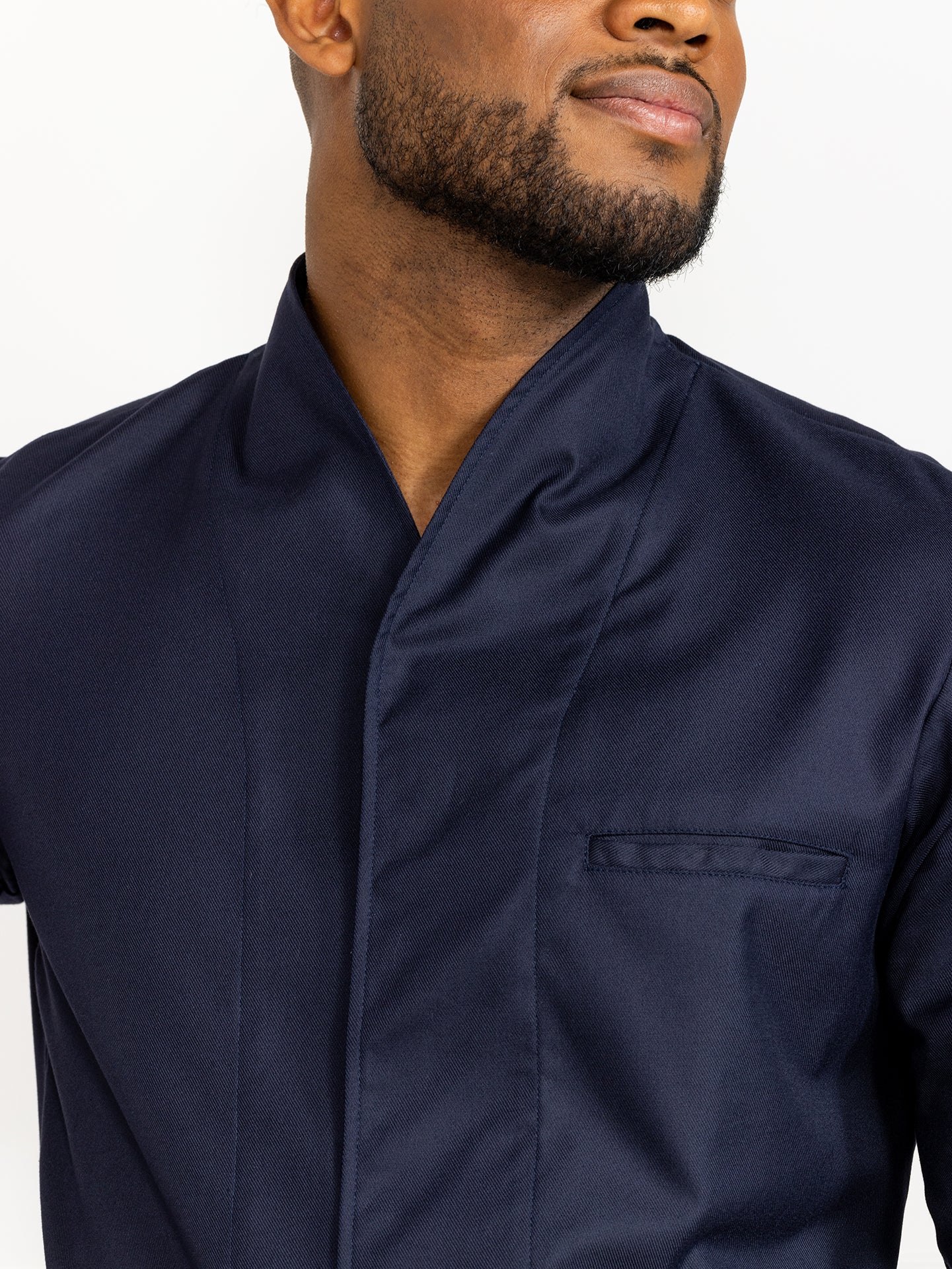 Chef Jacket Savio Deep Blue by Le Nouveau Chef -  ChefsCotton