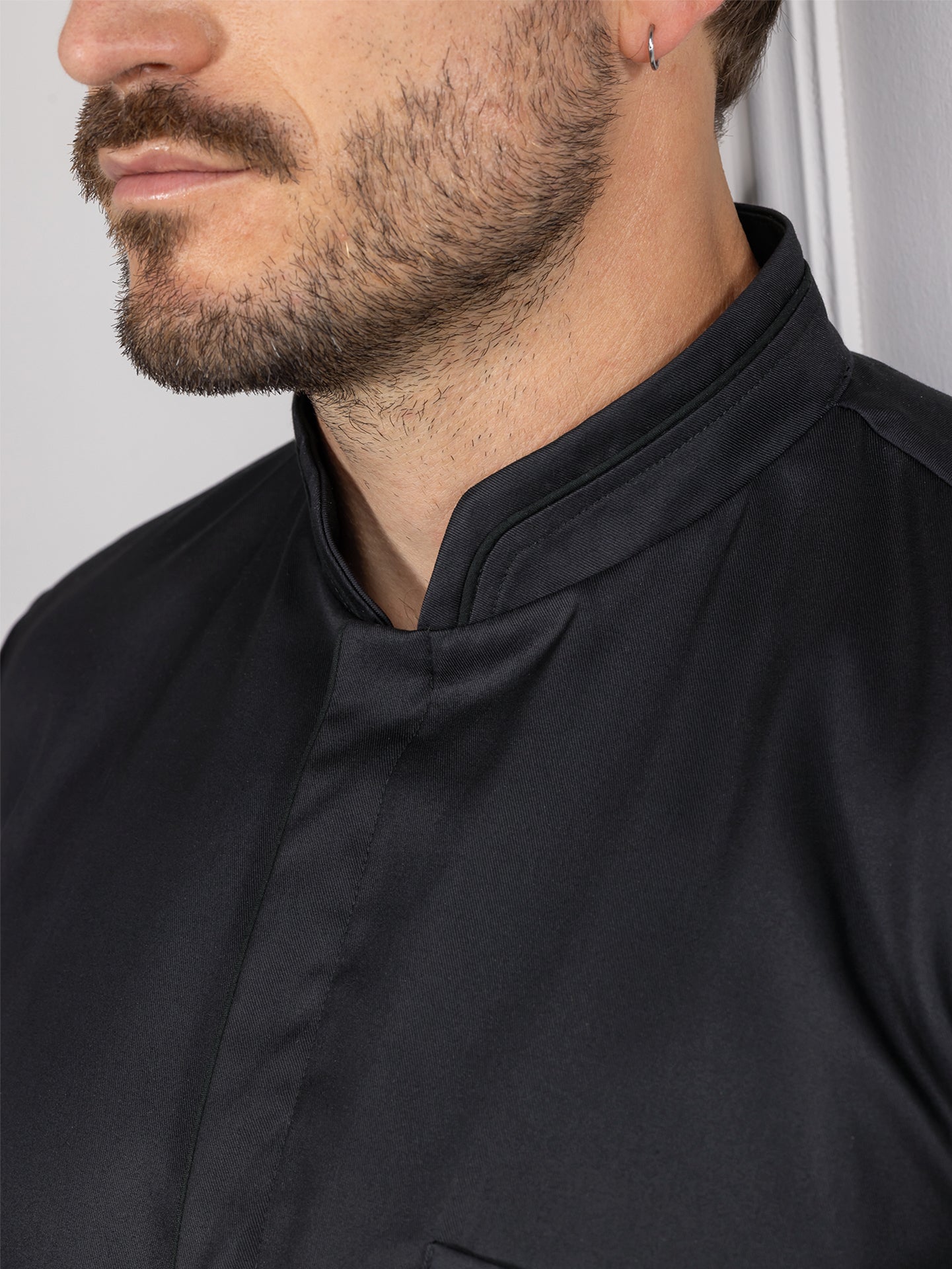 Chef Jacket Falco Black by Le Nouveau Chef -  ChefsCotton