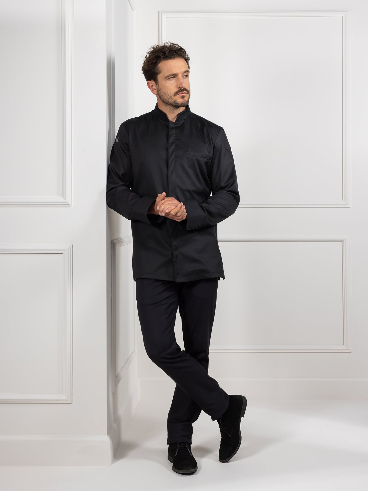 Chef Jacket Falco Black by Le Nouveau Chef -  ChefsCotton