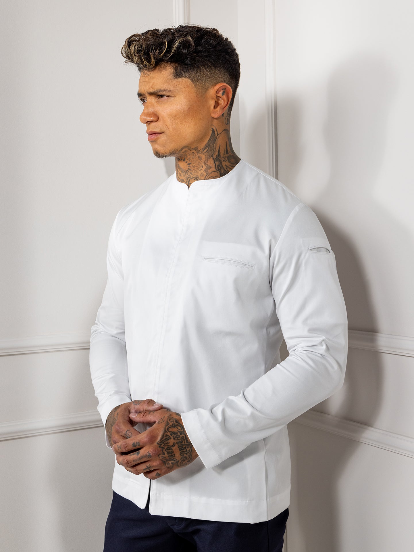 Chef Jacket Jason White by Le Nouveau Chef -  ChefsCotton