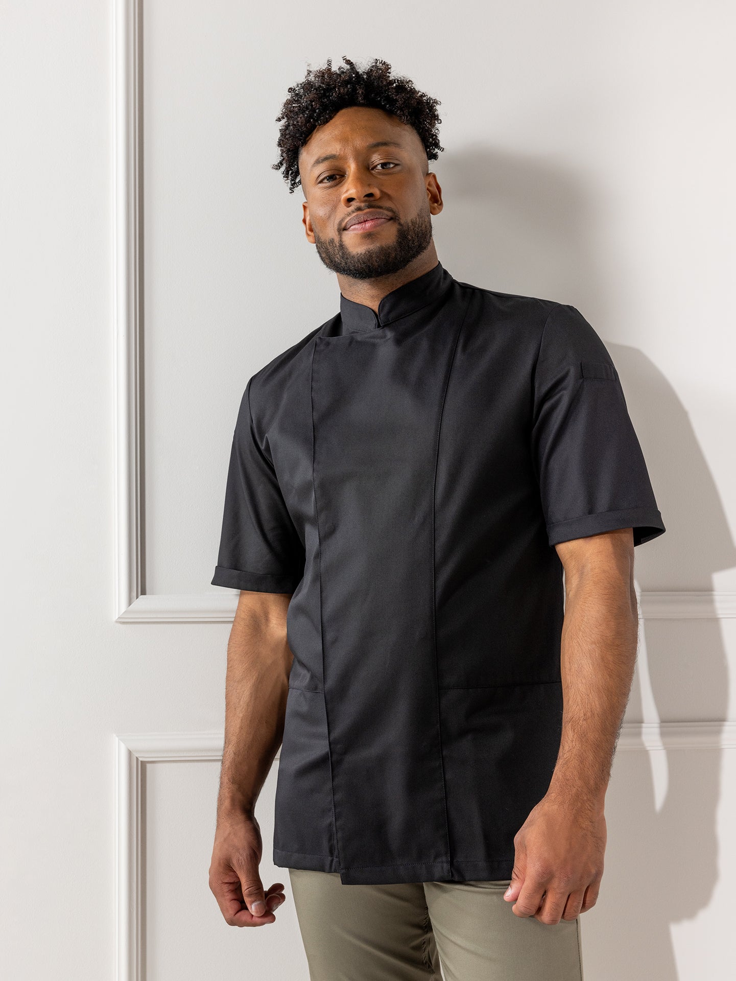Chef Jacket Melvin Black by Le Nouveau Chef -  ChefsCotton