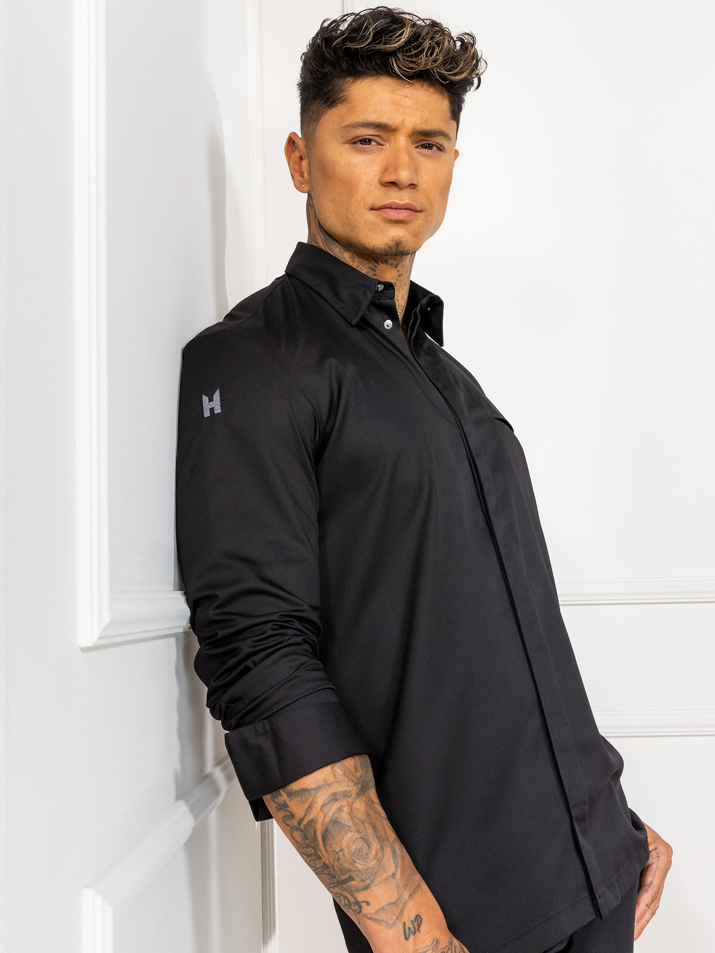 Chef Jacket Angelo Black by Le Nouveau Chef -  ChefsCotton