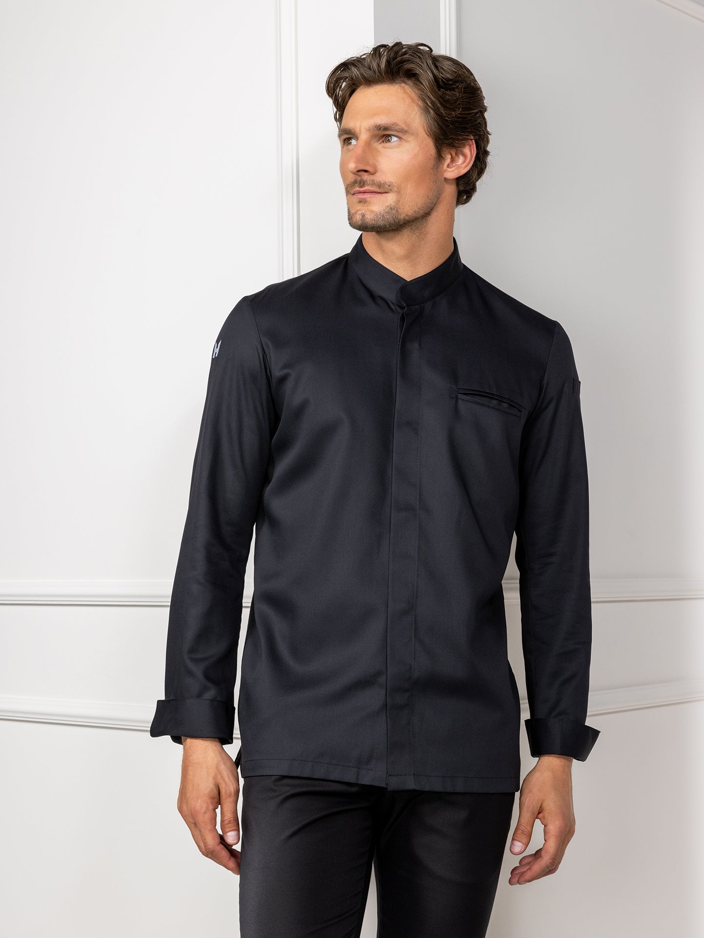 Chef Jacket Alain Black by Le Nouveau Chef -  ChefsCotton