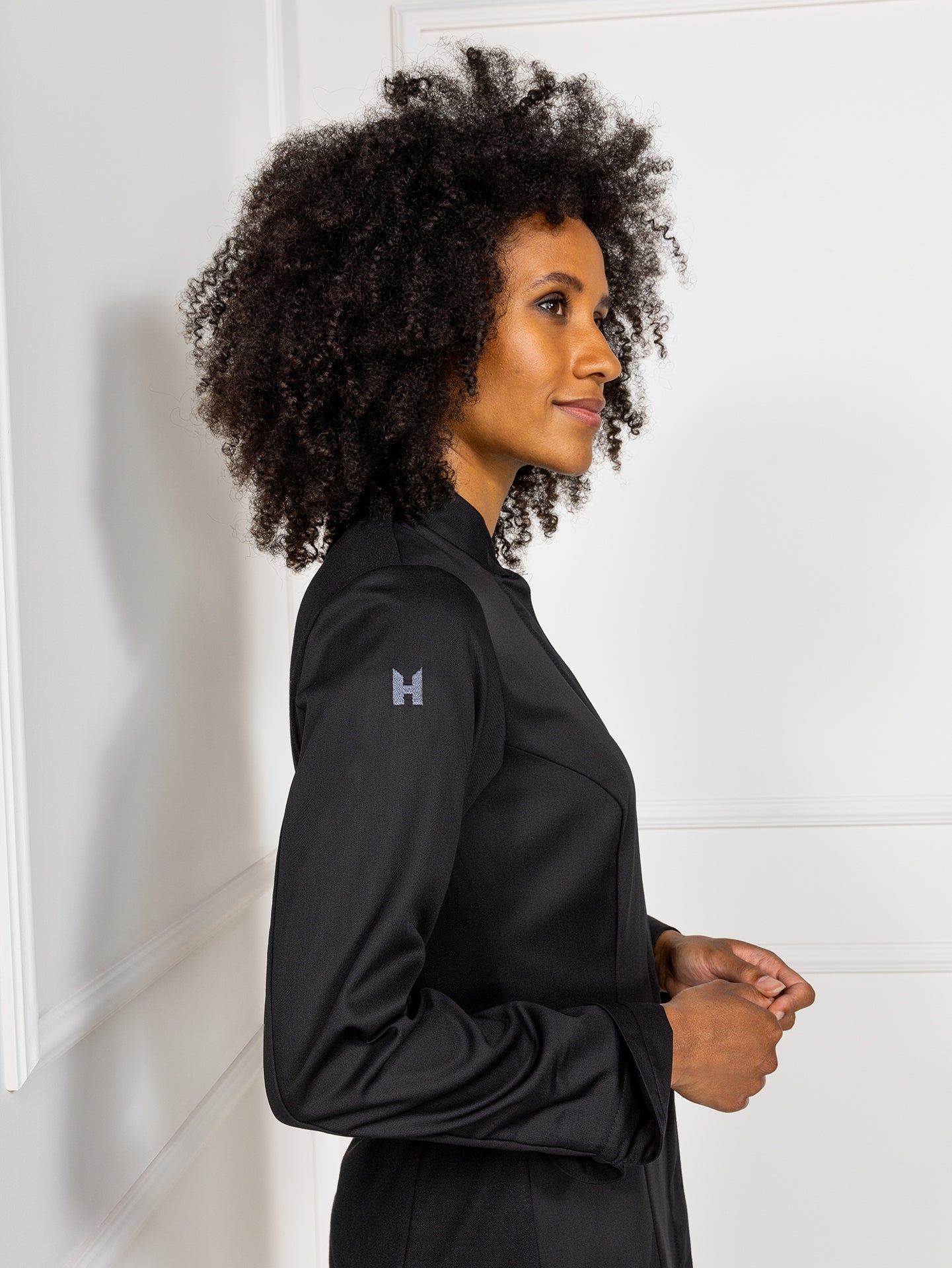 Chef Jacket Elise Black by Le Nouveau Chef -  ChefsCotton