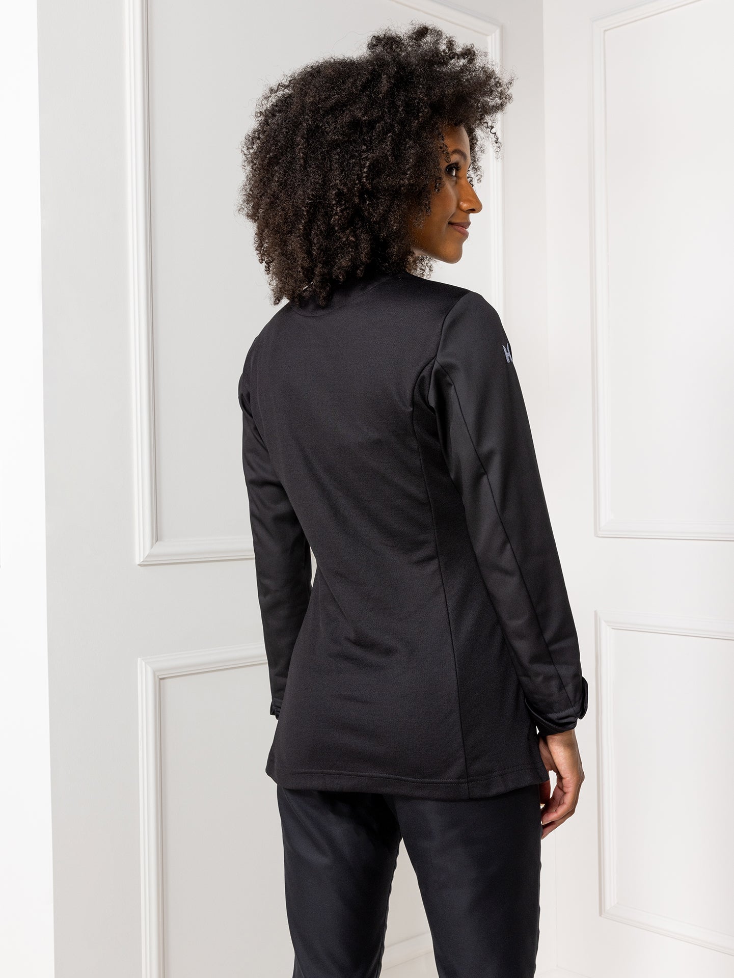 Chef Jacket Elise Black by Le Nouveau Chef -  ChefsCotton