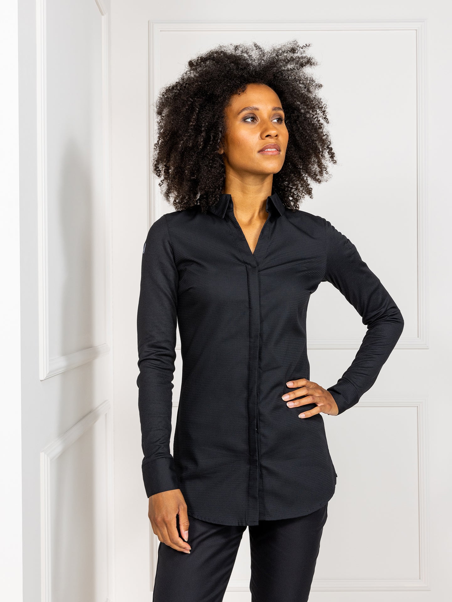 Chef Jacket Sophie Black by Le Nouveau Chef -  ChefsCotton