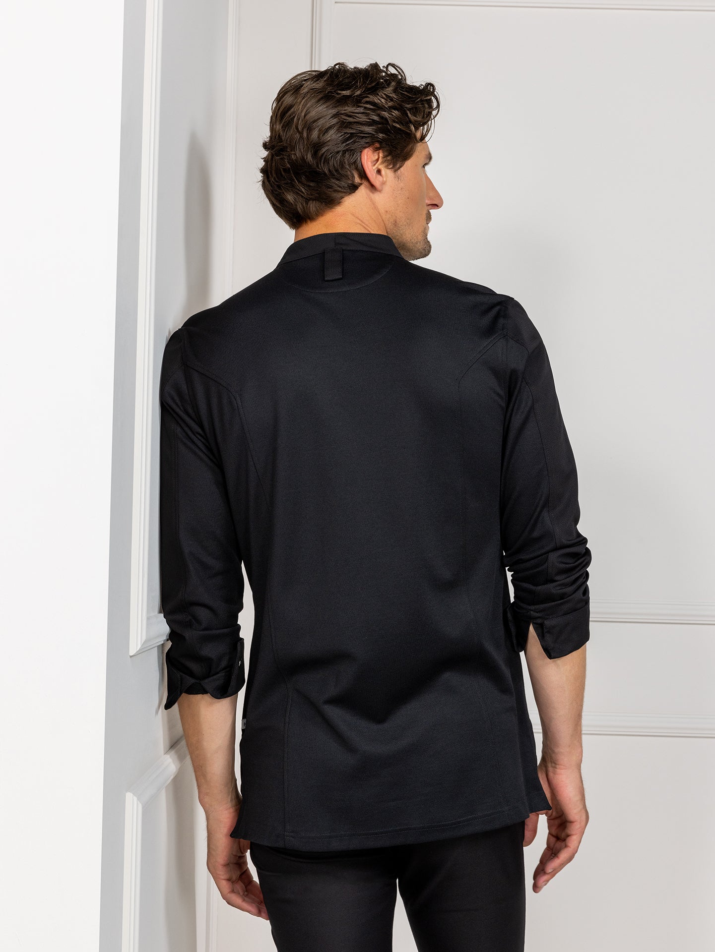 Chef Jacket Andreas Black by Le Nouveau Chef -  ChefsCotton