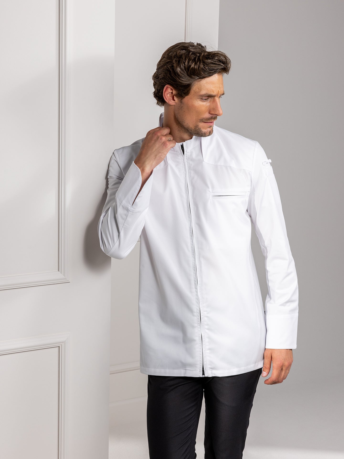 Chef Jacket Nero White by Le Nouveau Chef -  ChefsCotton