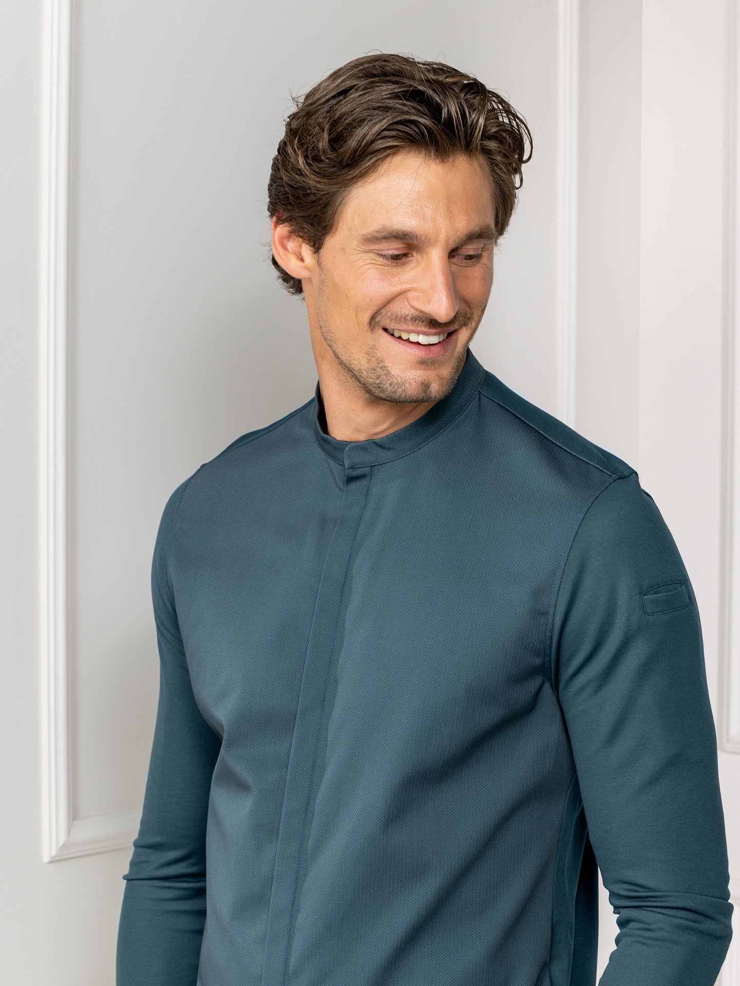 Chef Jacket Julien Petrol by Le Nouveau Chef -  ChefsCotton