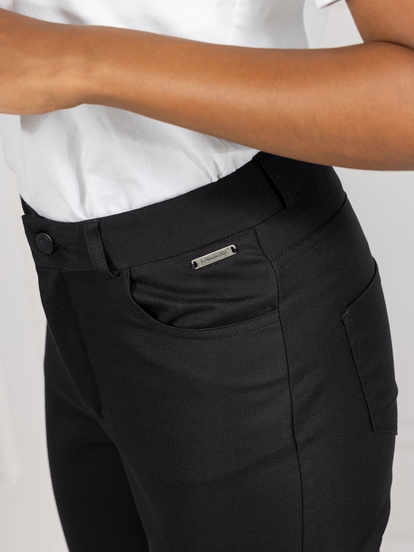 Pants Savannah Black by Le Nouveau Chef -  ChefsCotton