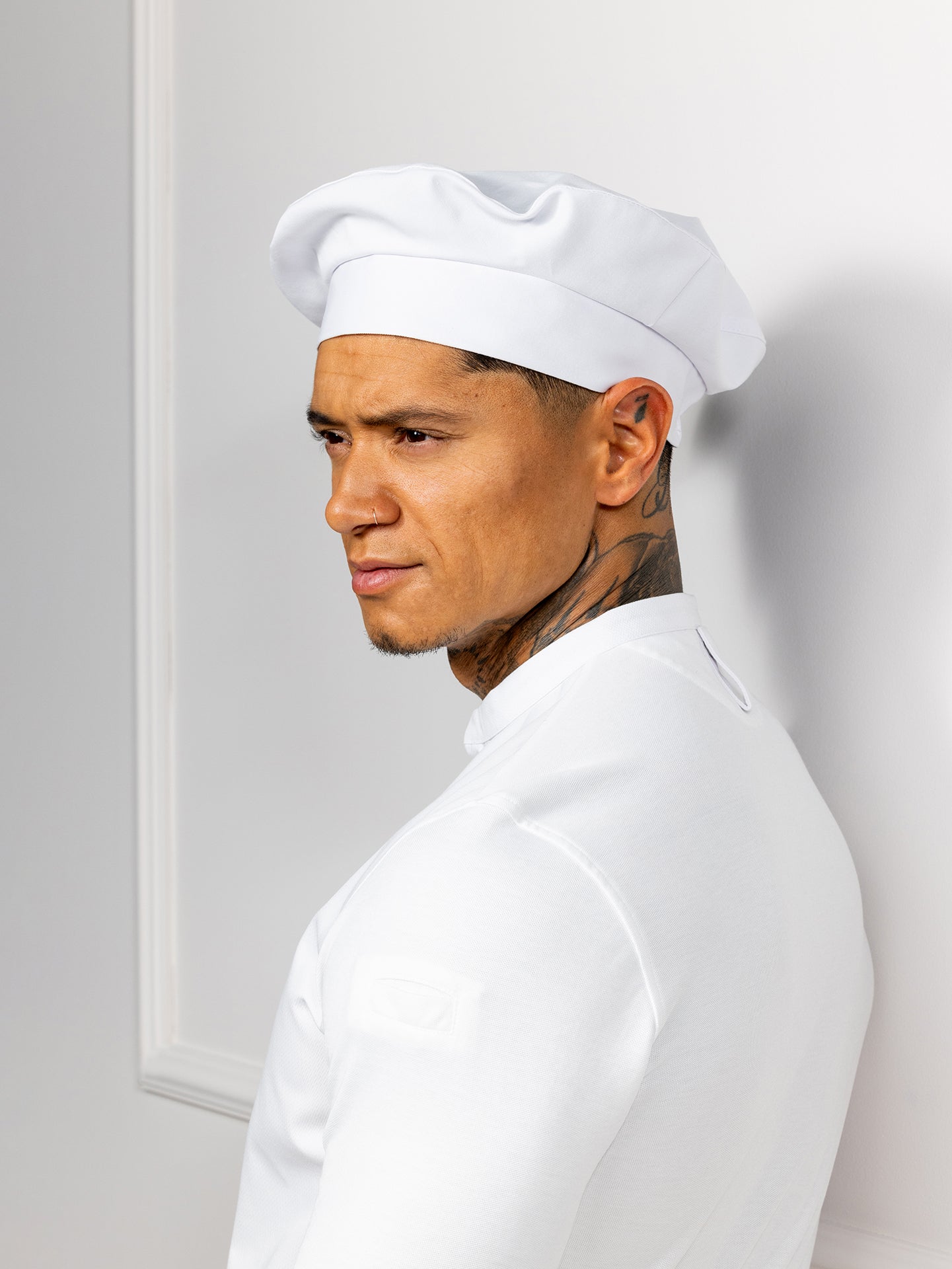 Chef Hat Baret White by Le Nouveau Chef -  ChefsCotton
