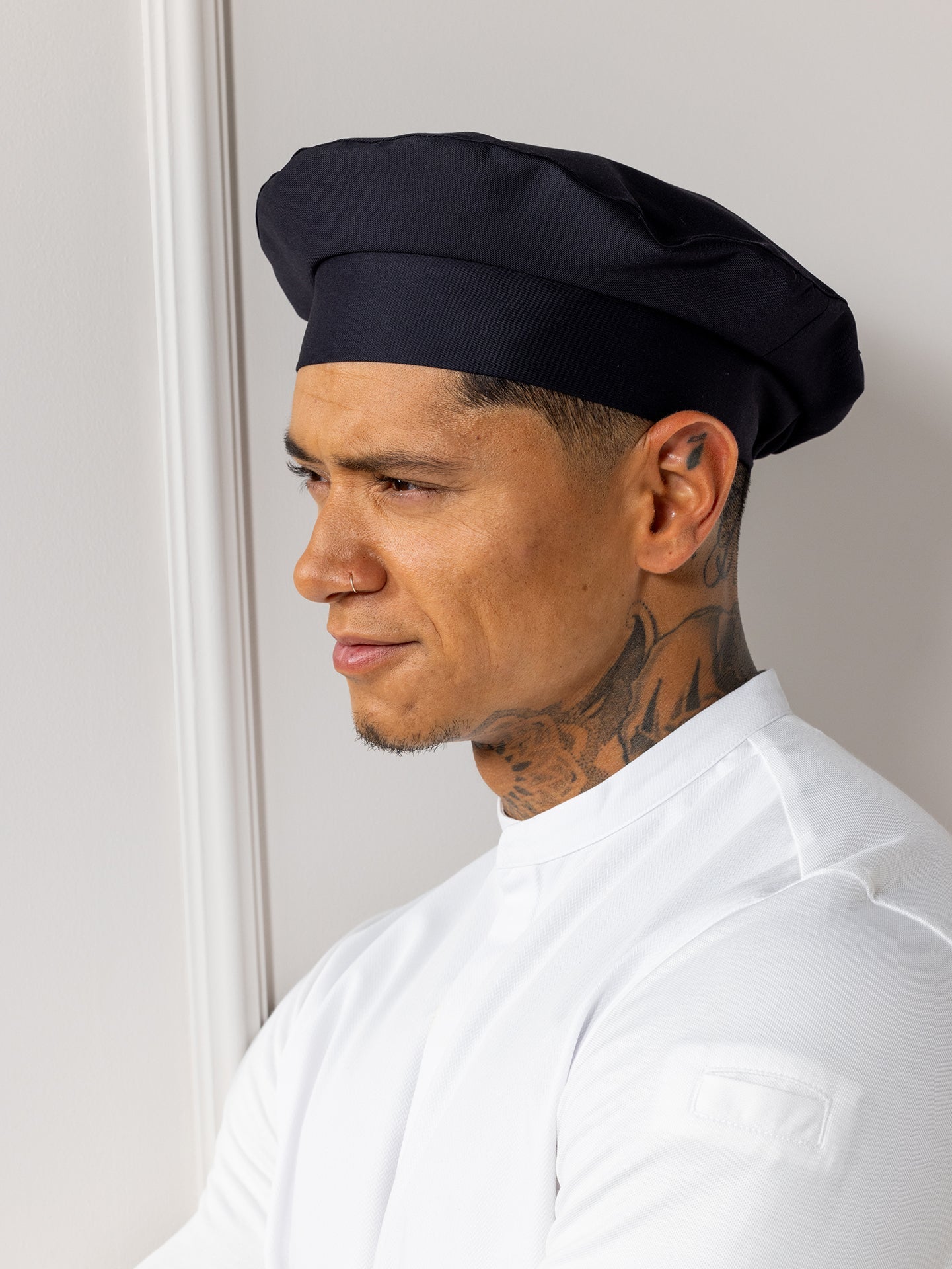 Chef Hat Baret Black by Le Nouveau Chef -  ChefsCotton