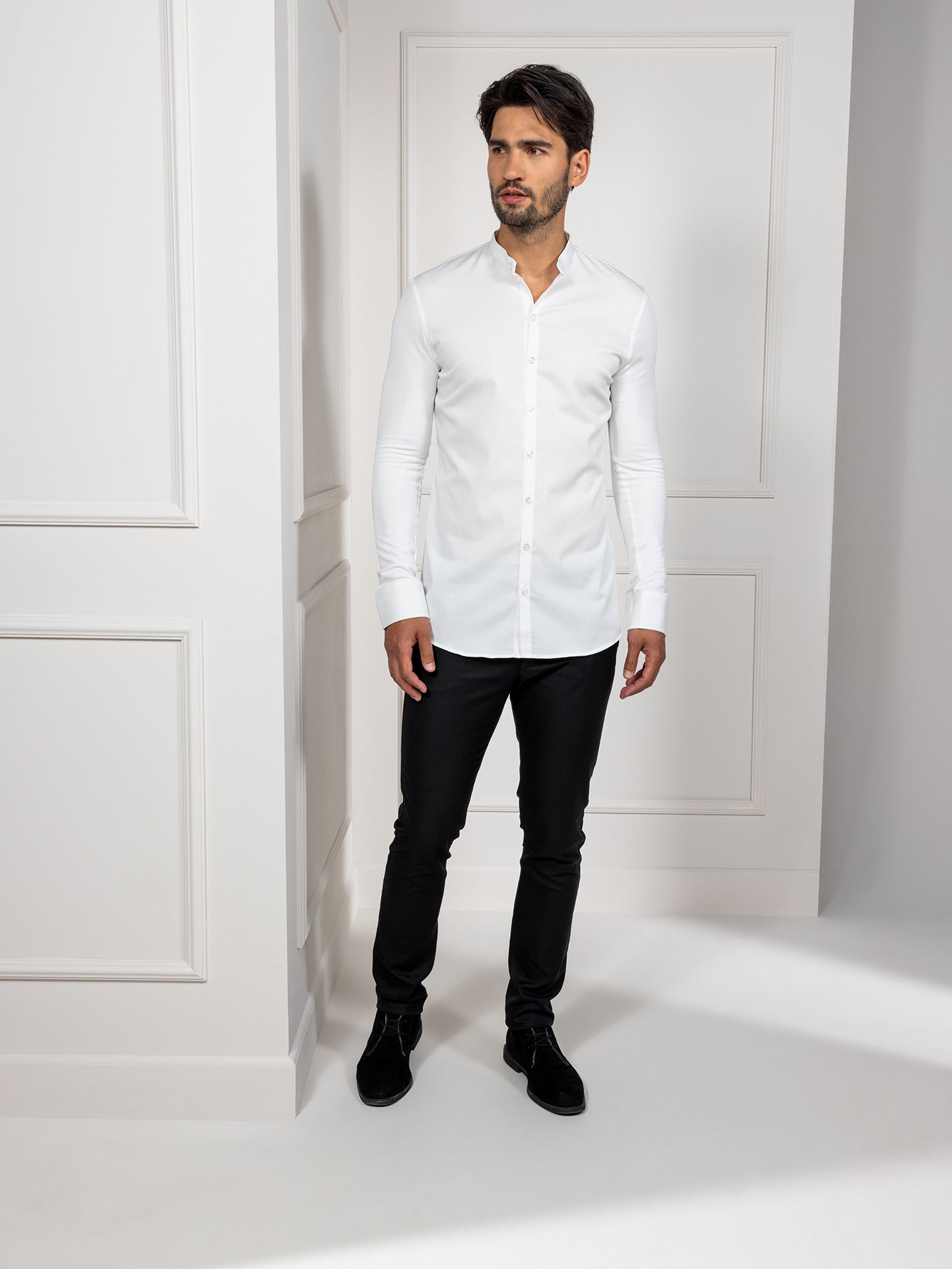 Service Shirt Lucas White by Le Nouveau Chef -  ChefsCotton