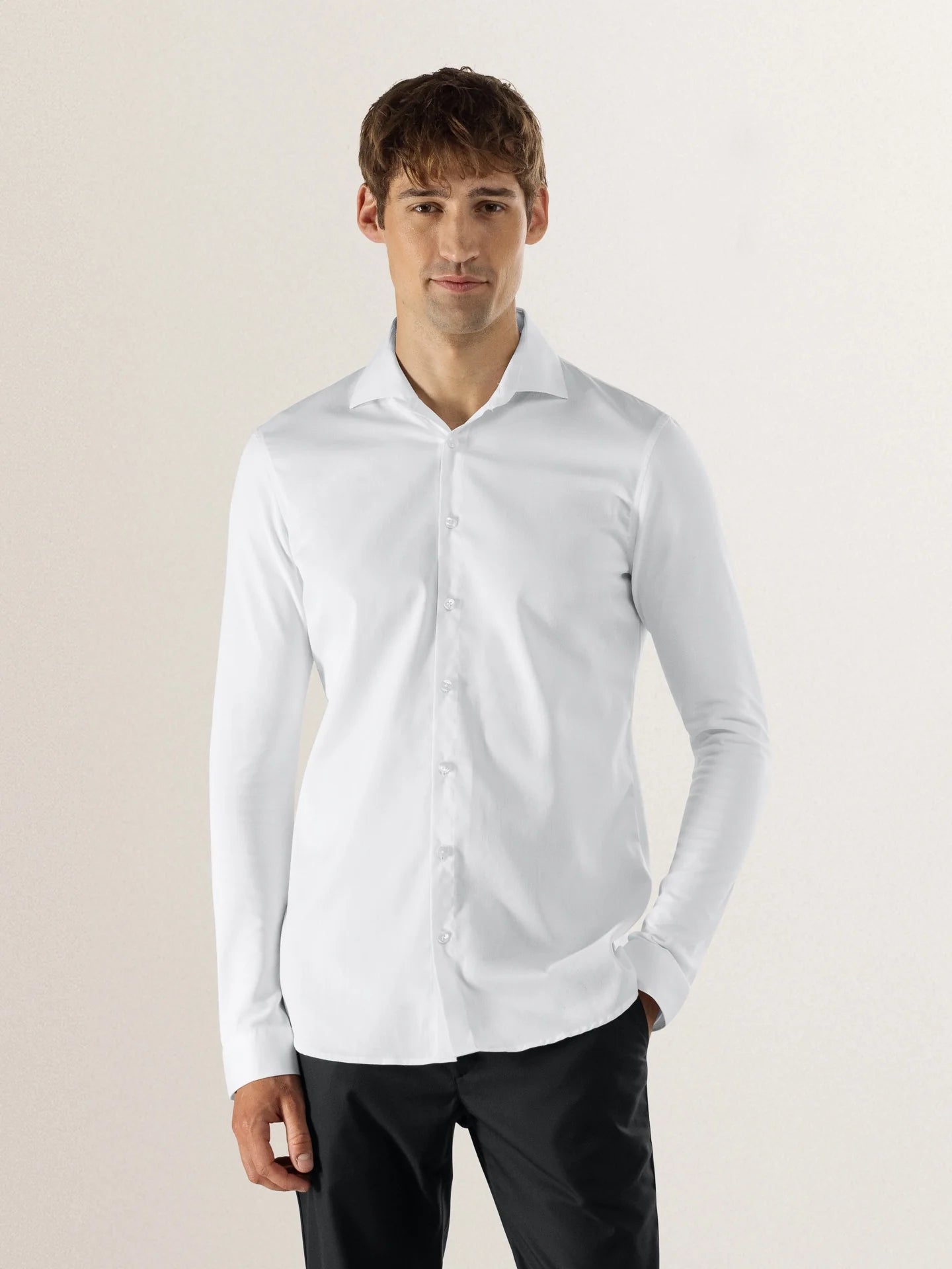 Service Shirt Liam White by Le Nouveau Chef - ChefsCotton