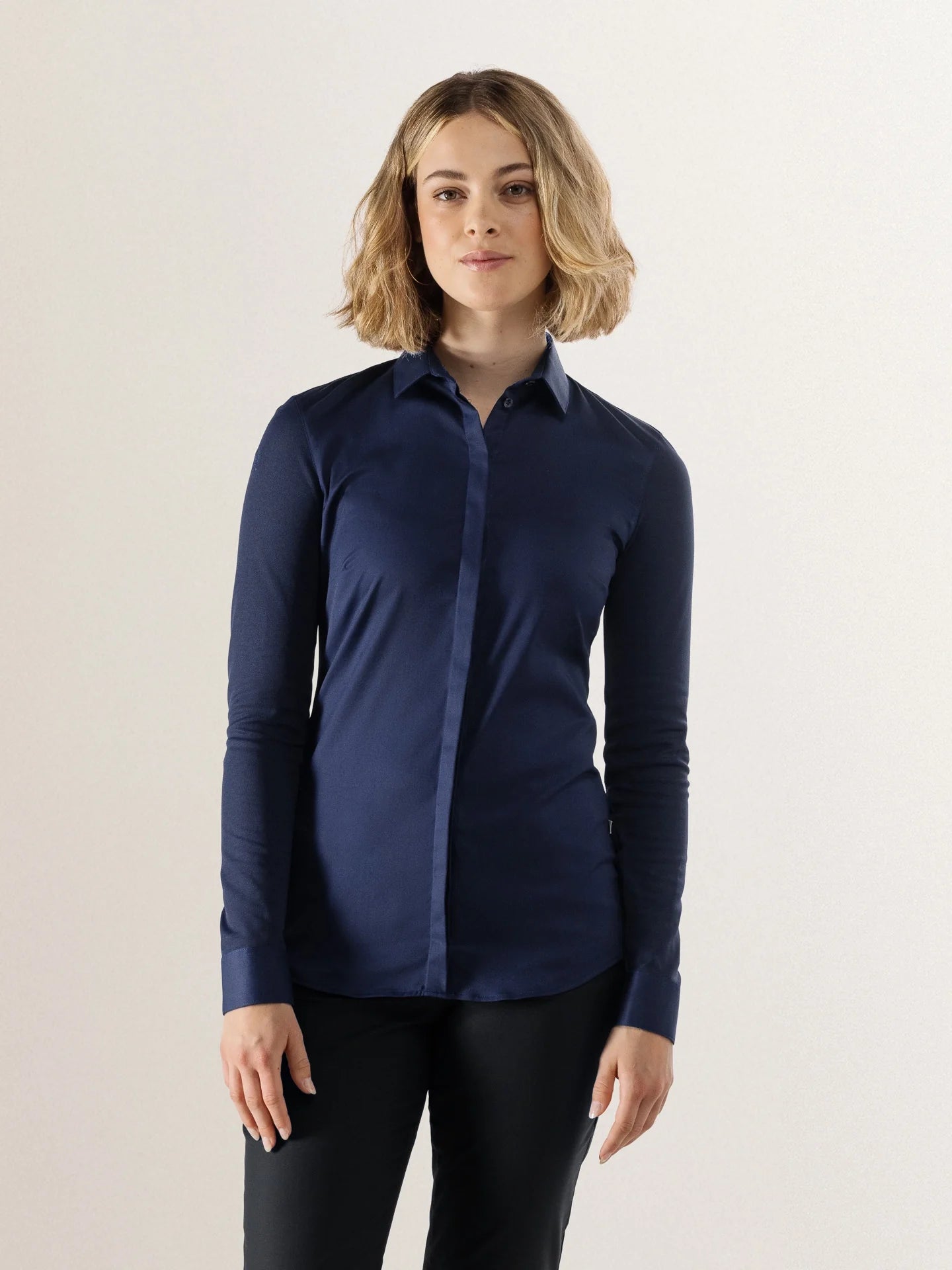 Blouse Demy Patriot Blue by Le Nouveau Chef - ChefsCotton