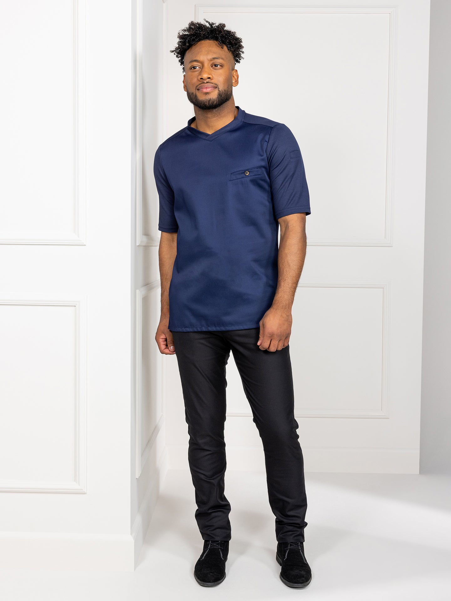 Chef T-Shirt Ferre Patriot Blue by Le Nouveau Chef -  ChefsCotton