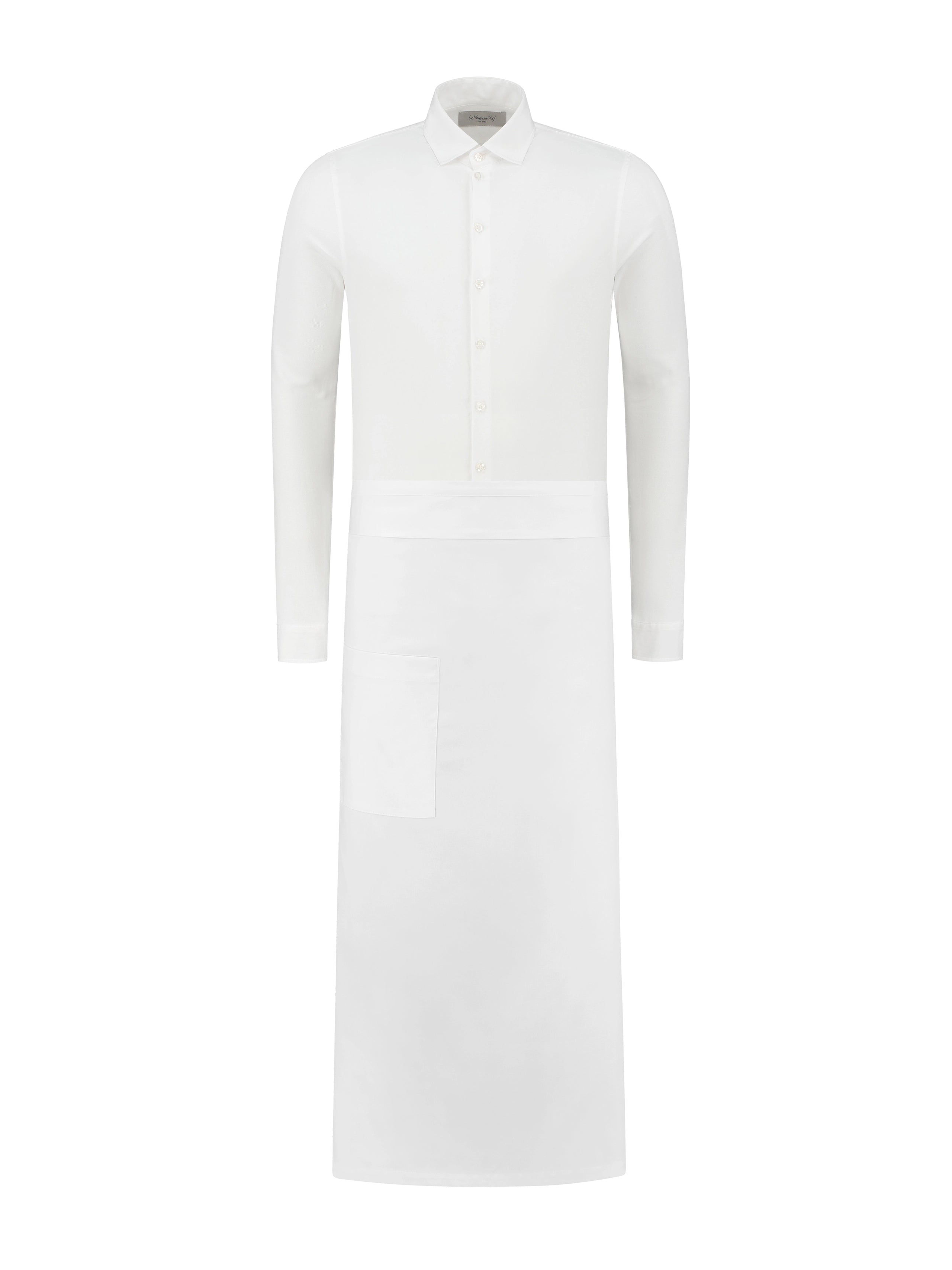 Apron Nicolas White by Le Nouveau Chef -  ChefsCotton