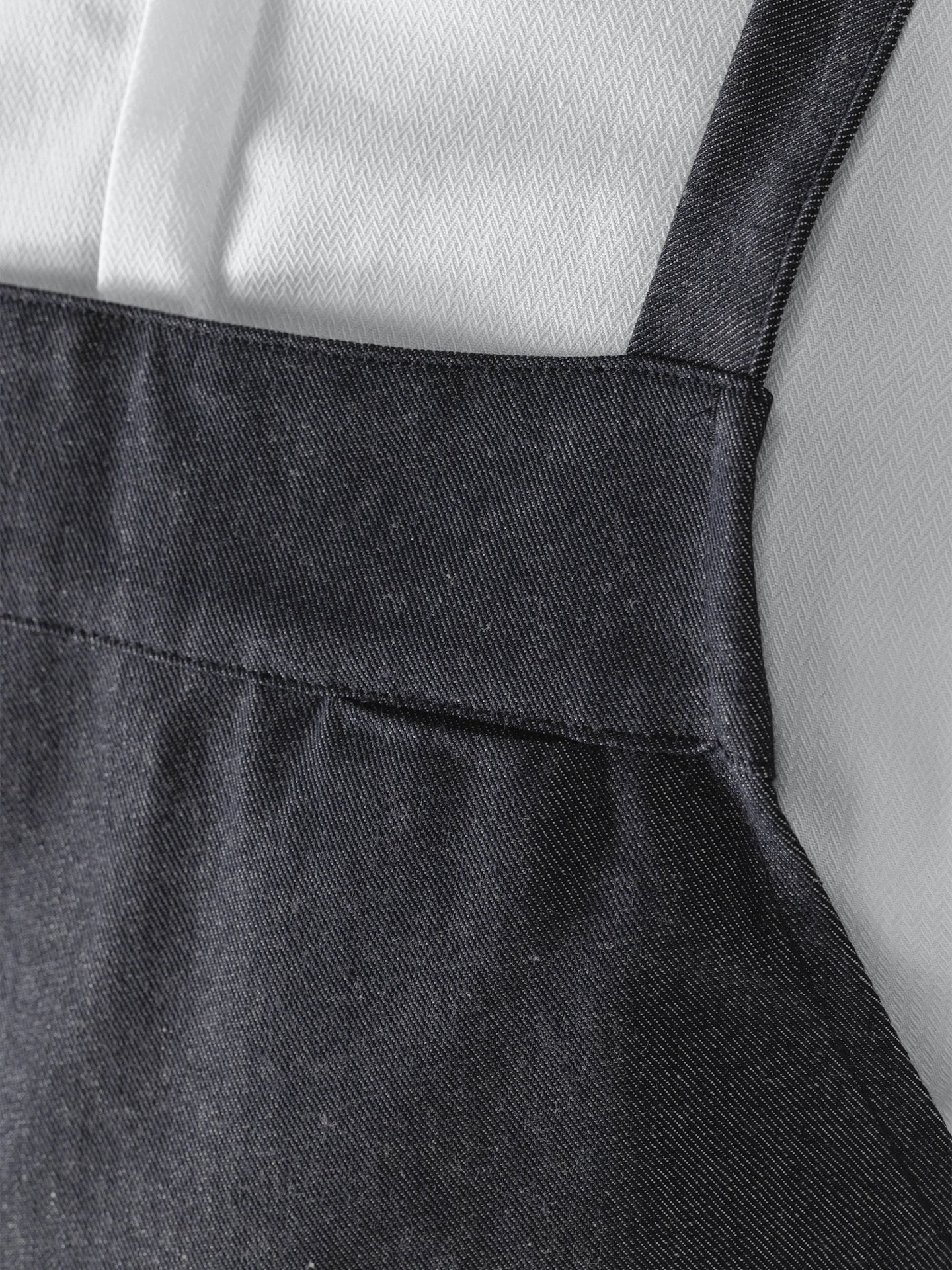 Bib Apron Eden Heavy Black Denim - Le Nouveau Chef - ChefsCotton - With logo and name embroidery personalisation options