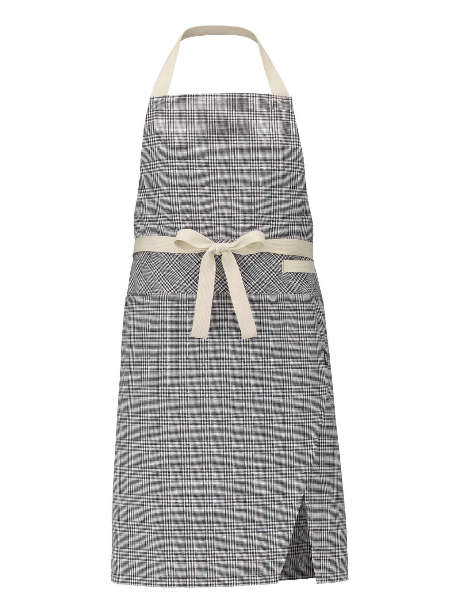 Bib Apron Ogonori Black Beige by La Font - ChefsCotton