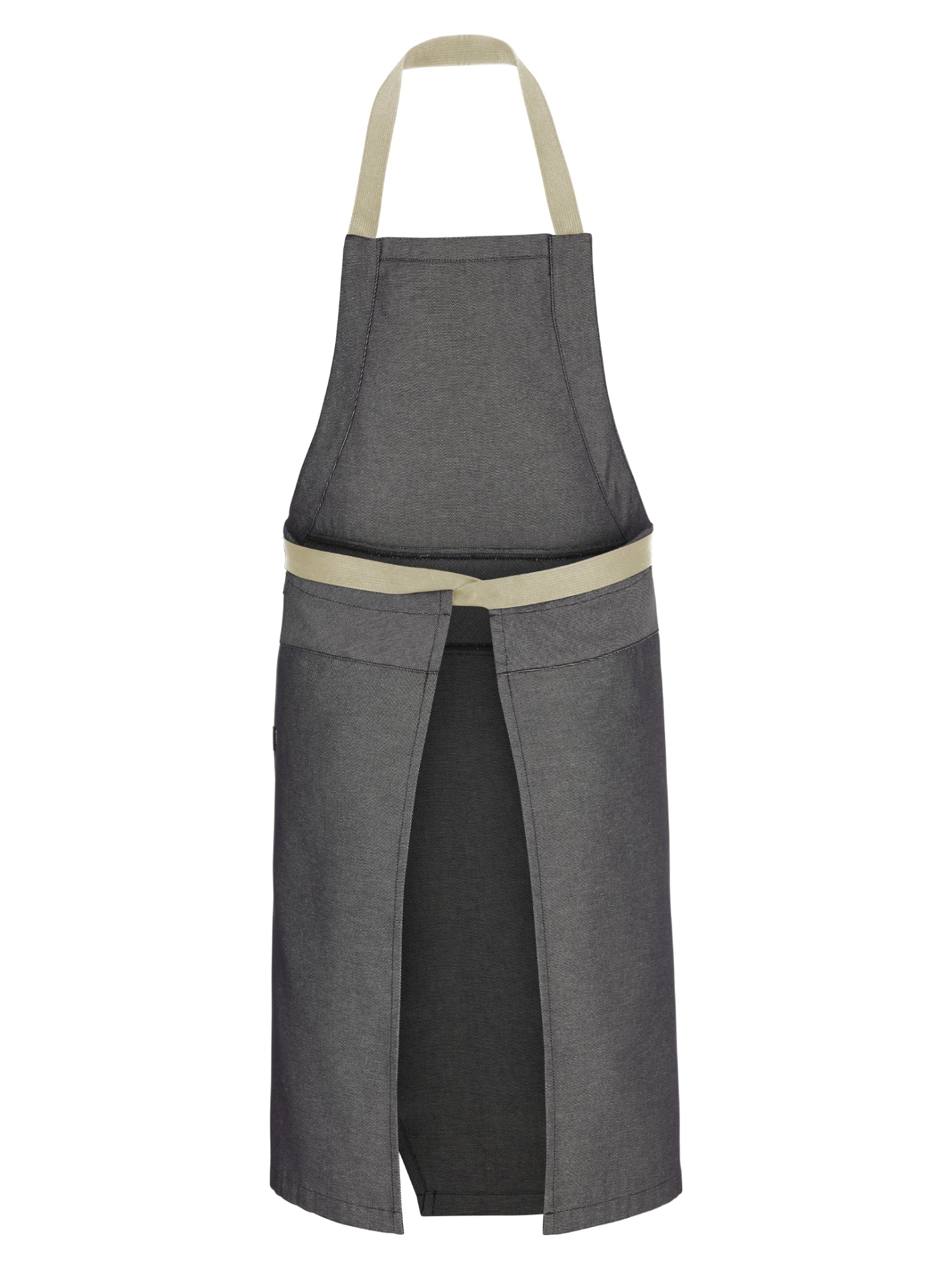 Bib Apron Ogonori Graphite Grey by LaFont - ChefsCotton