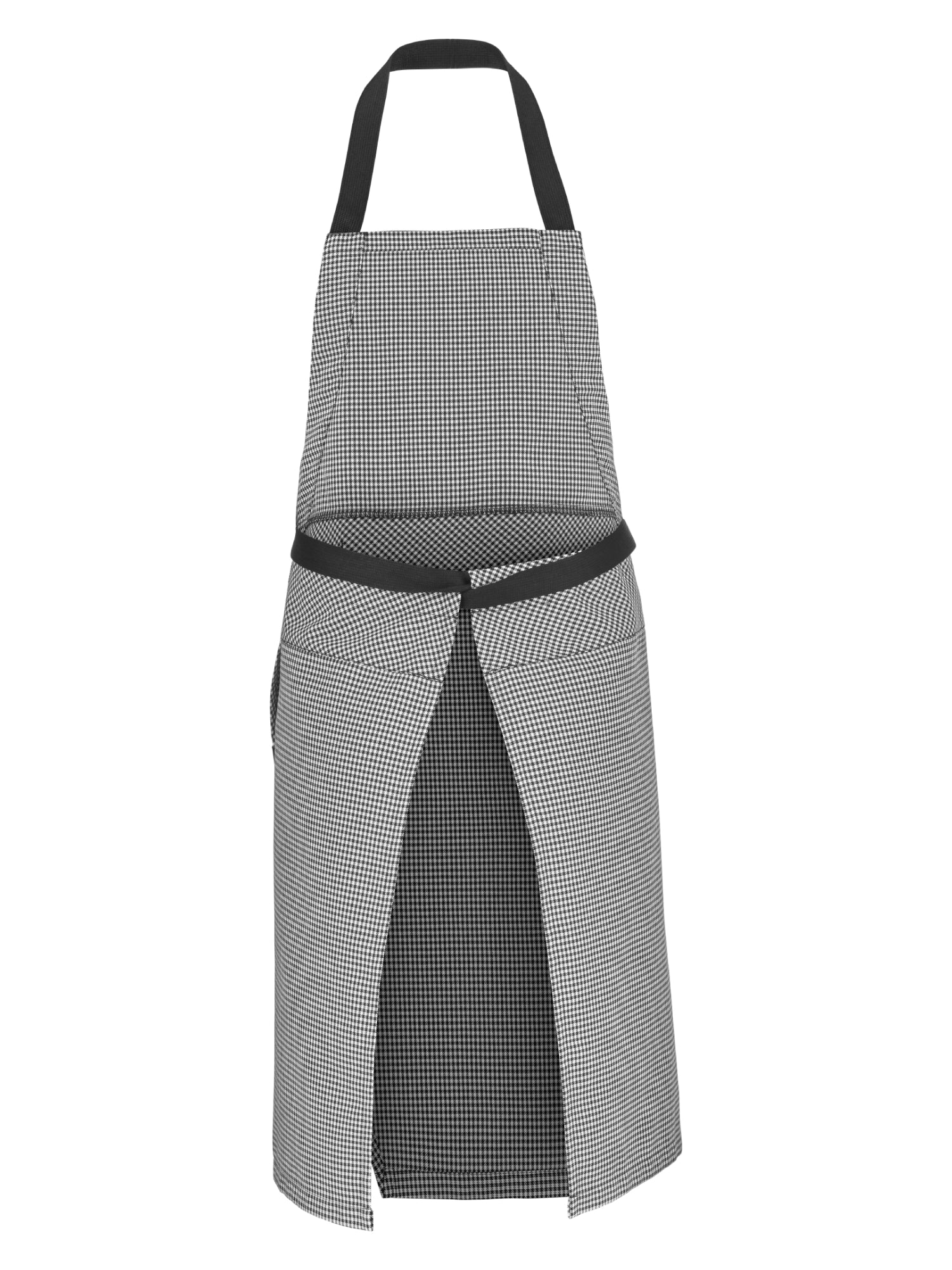 Bib Apron Ogonori Houndstooth by La Font - ChefsCotton