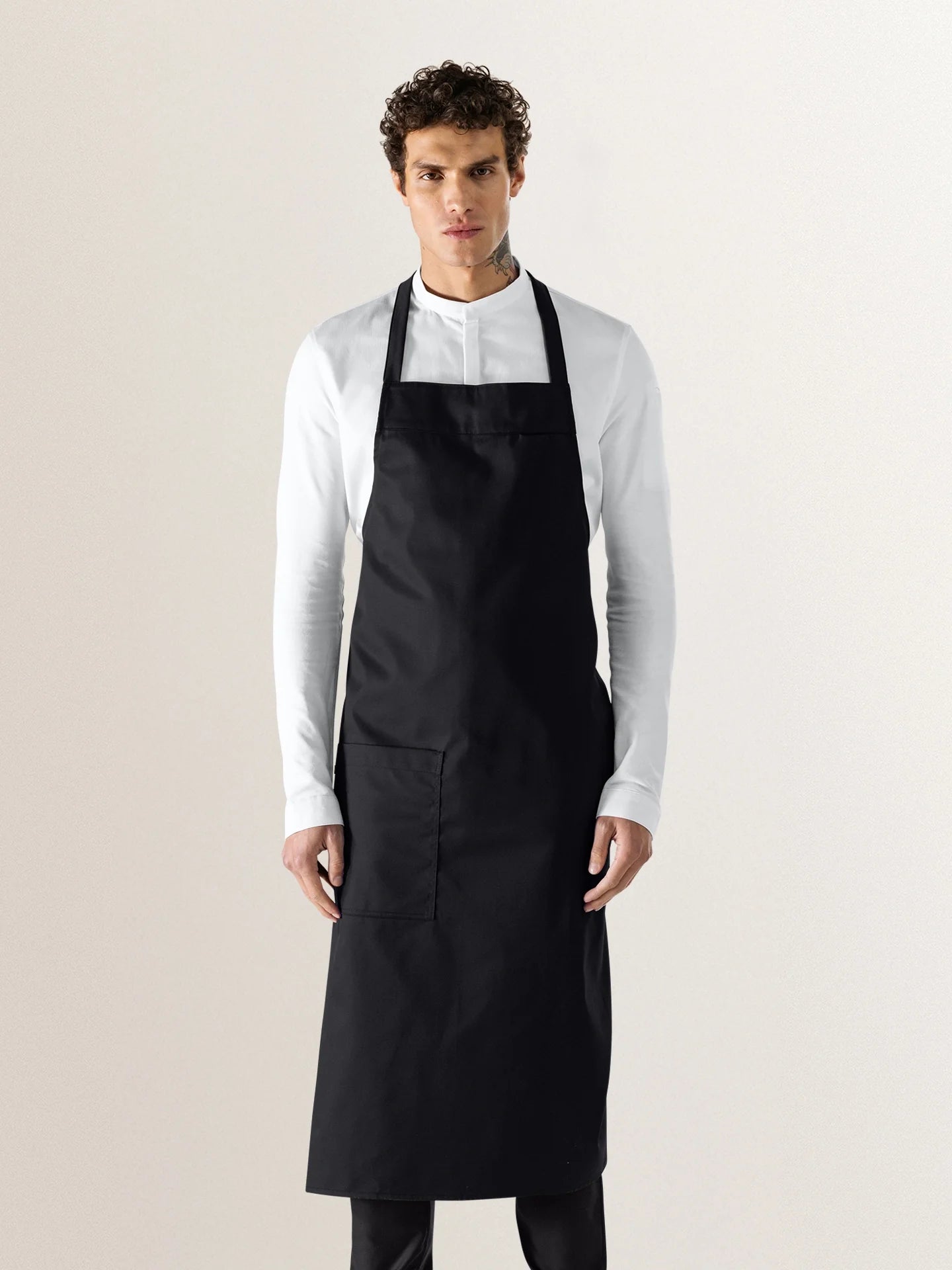 Bib Apron Peter Black - Le Nouveau Chef - ChefsCotton - With logo and name embroidery personalisation options