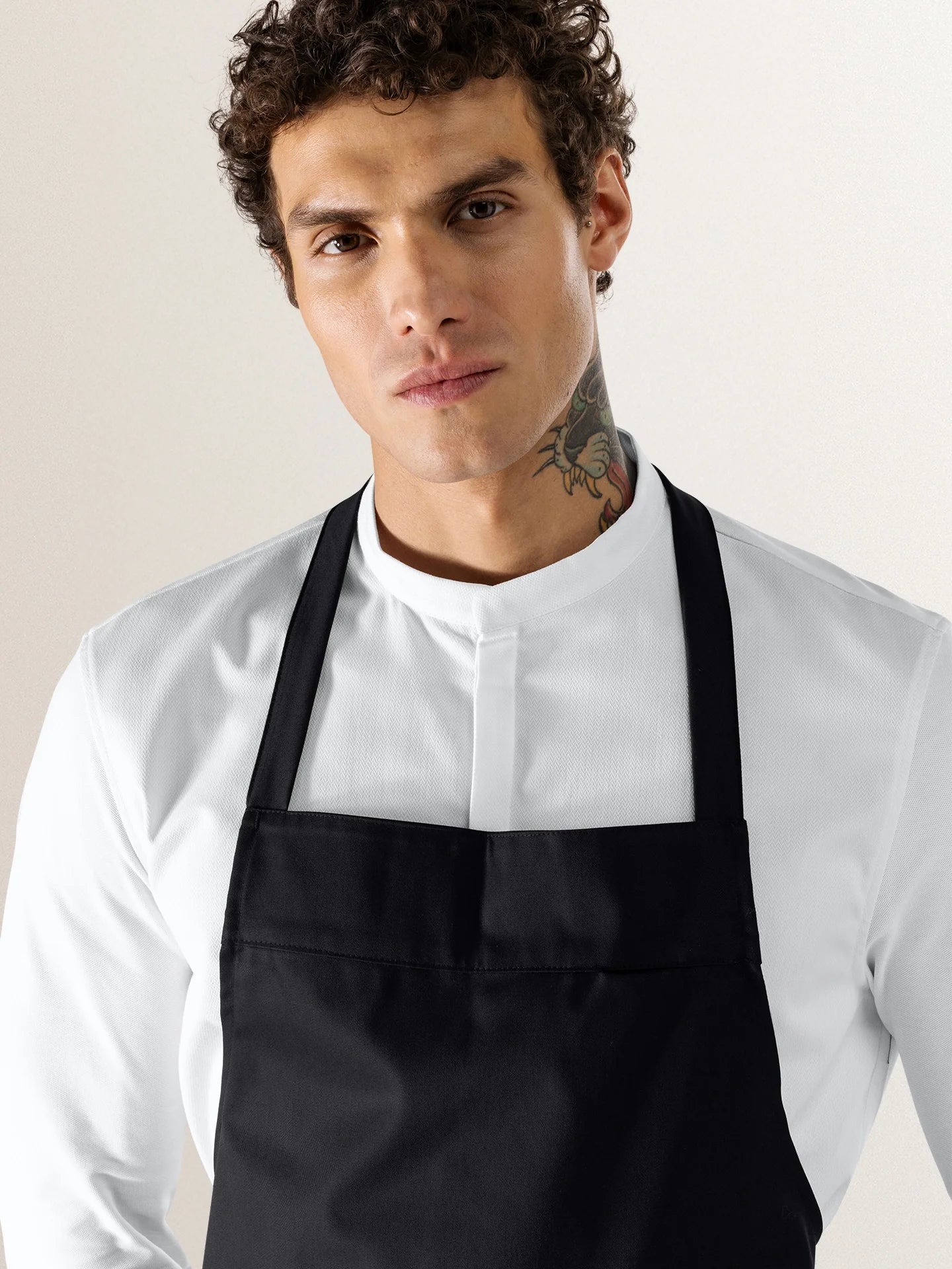 Bib Apron Peter Black - Le Nouveau Chef - ChefsCotton - With logo and name embroidery personalisation options