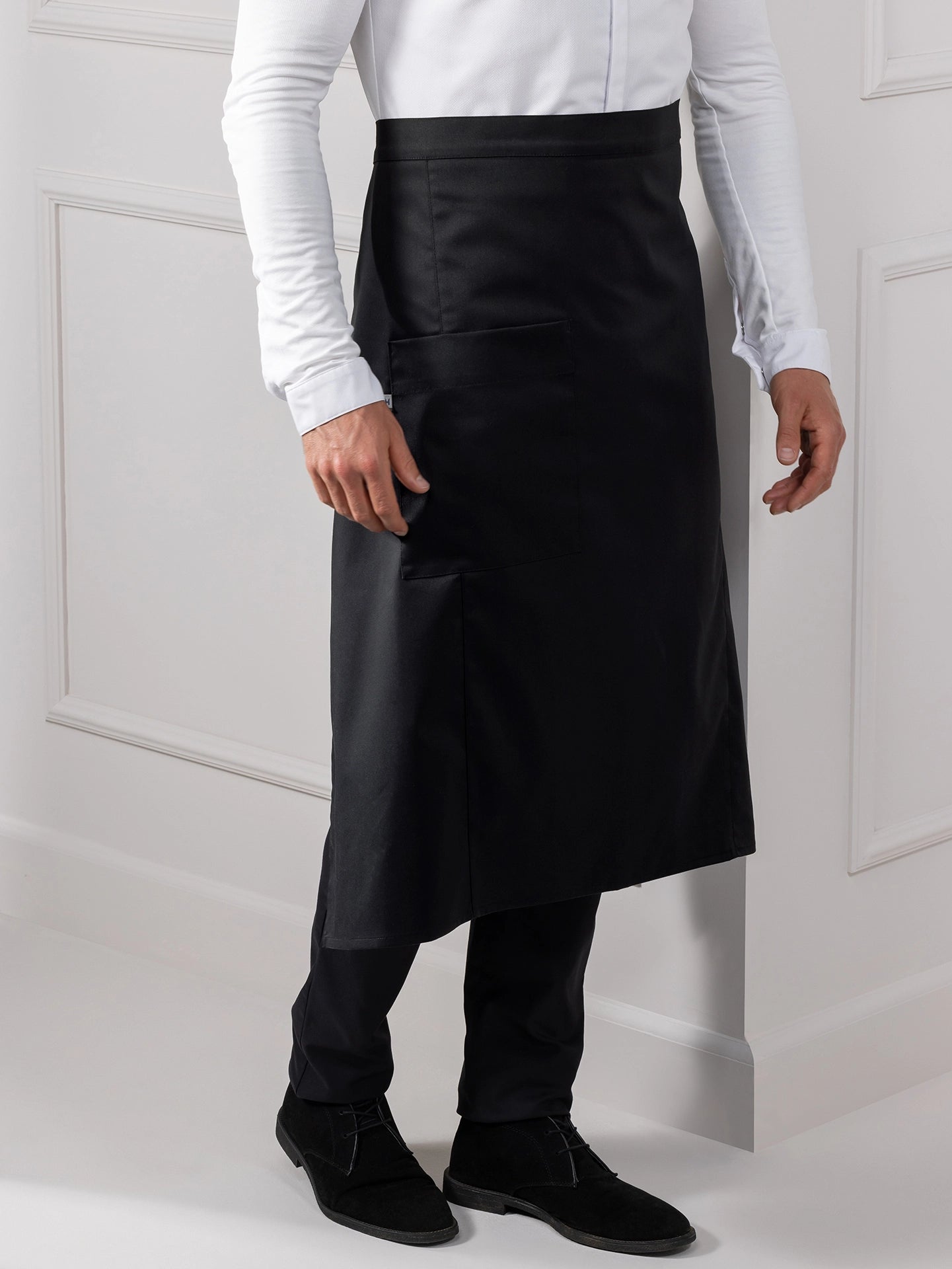 Bib Apron Atlanta Black by Le Nouveau Chef -  ChefsCotton