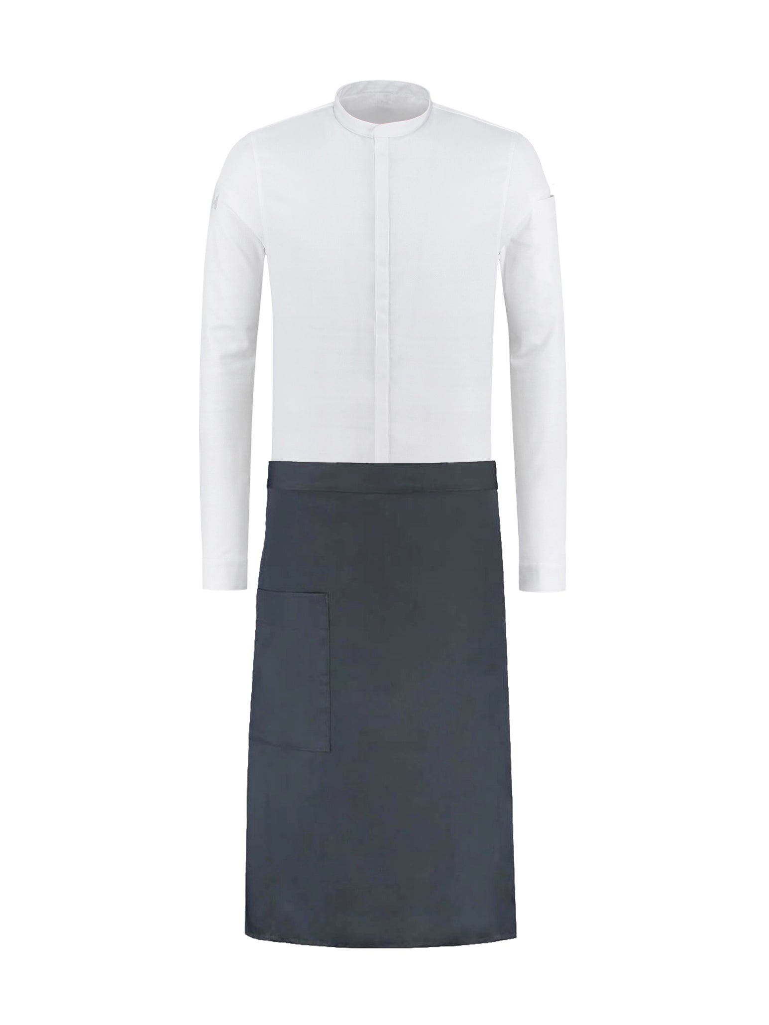 Bib Apron Atlanta Nimbus Grey by Le Nouveau Chef -  ChefsCotton