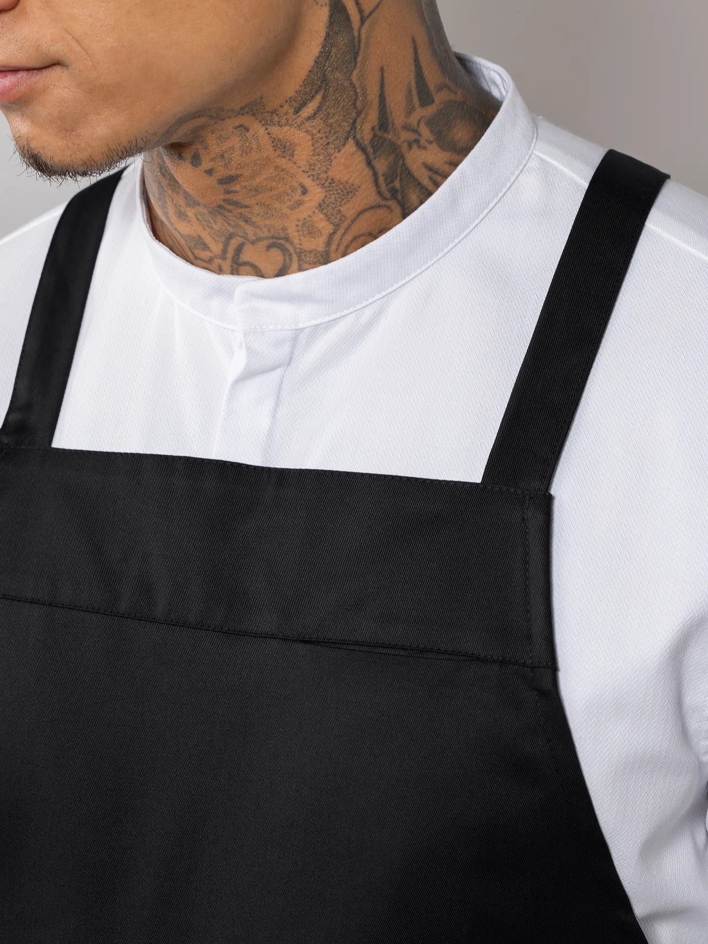 Bib Apron Eden Black by Le Nouveau Chef -  ChefsCotton
