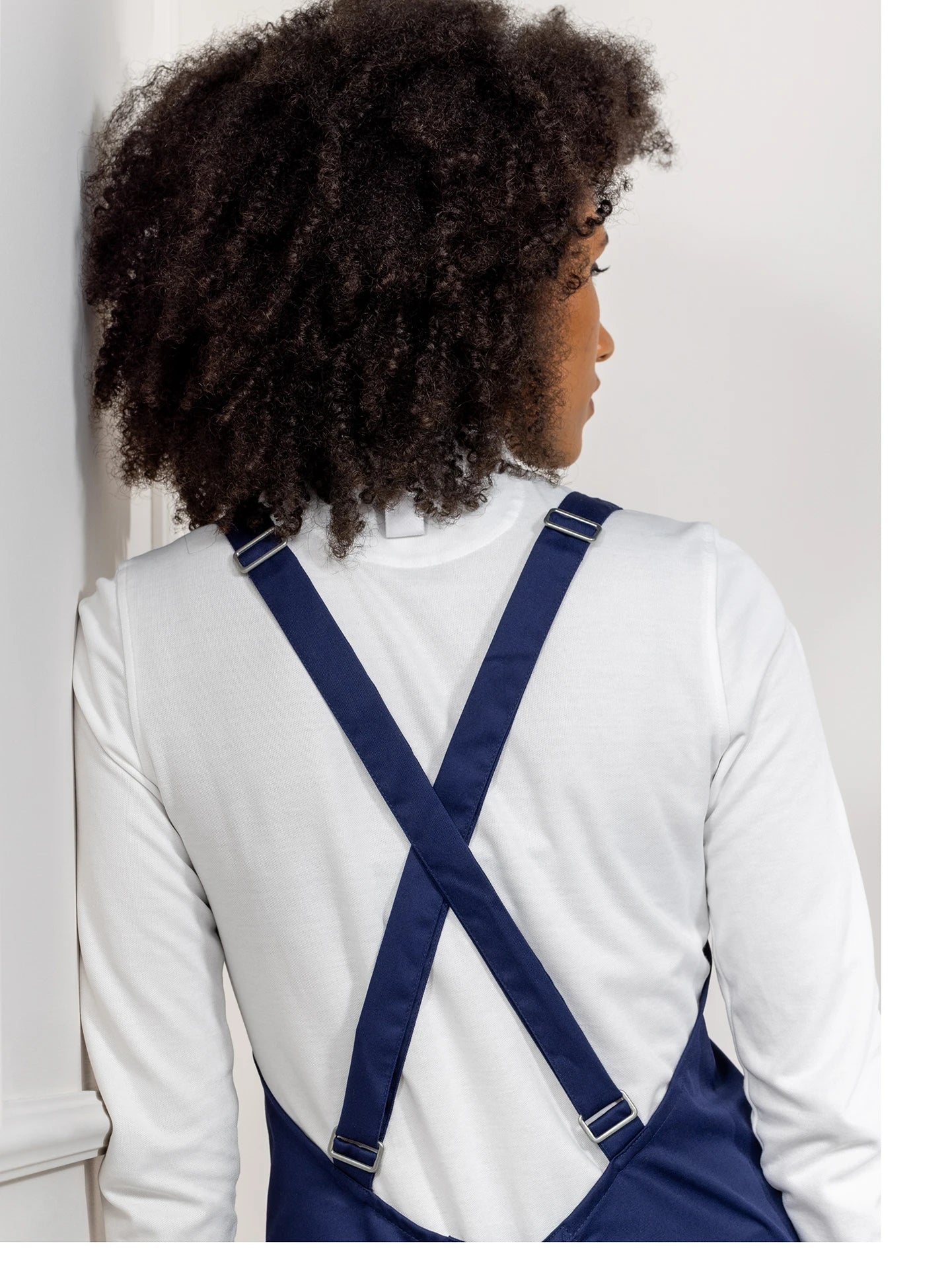 Bib Apron Erik Navy by Le Nouveau Chef -  ChefsCotton