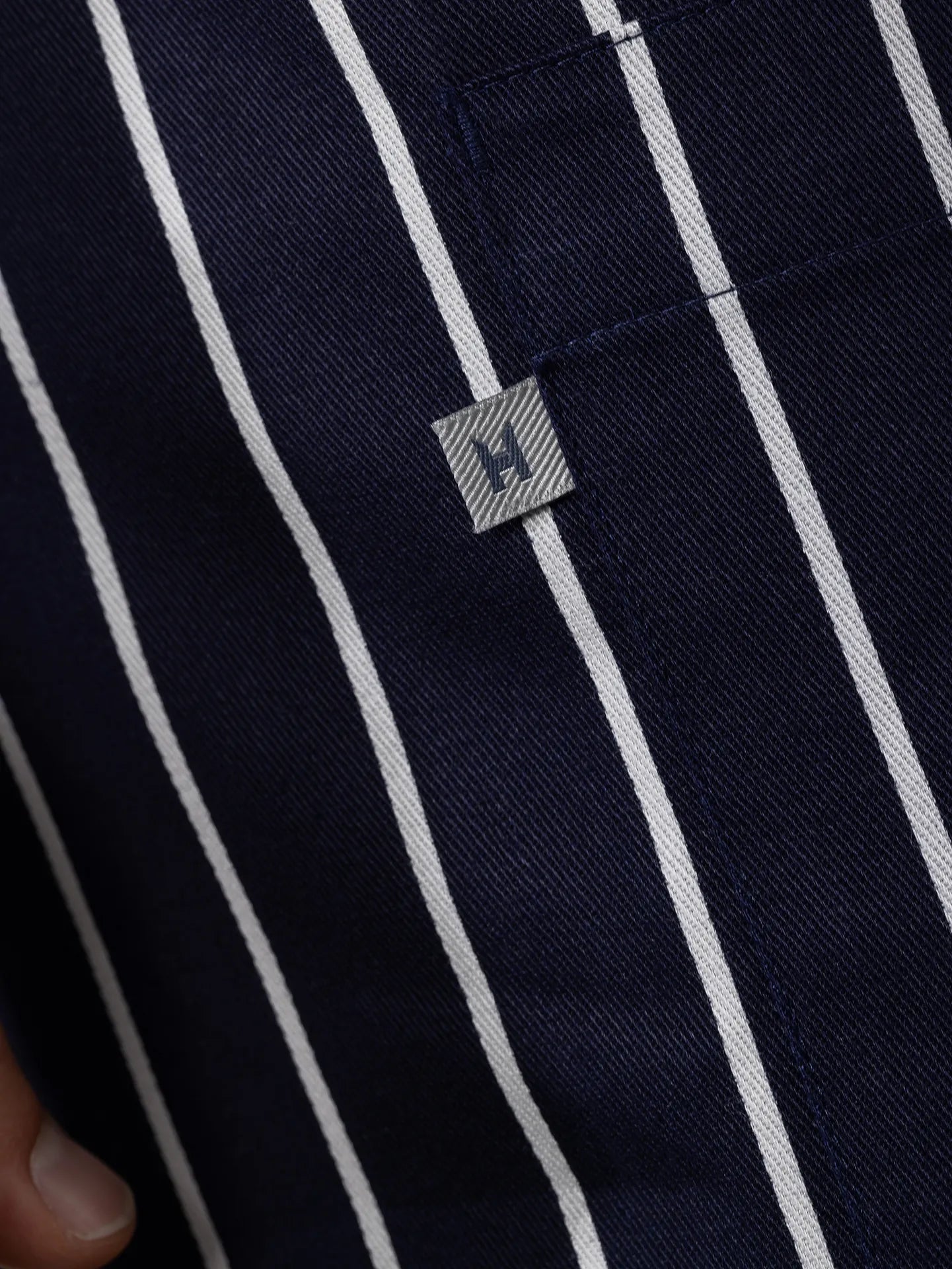 Bib Apron Peter Butcherstripe by Le Nouveau Chef -  ChefsCotton