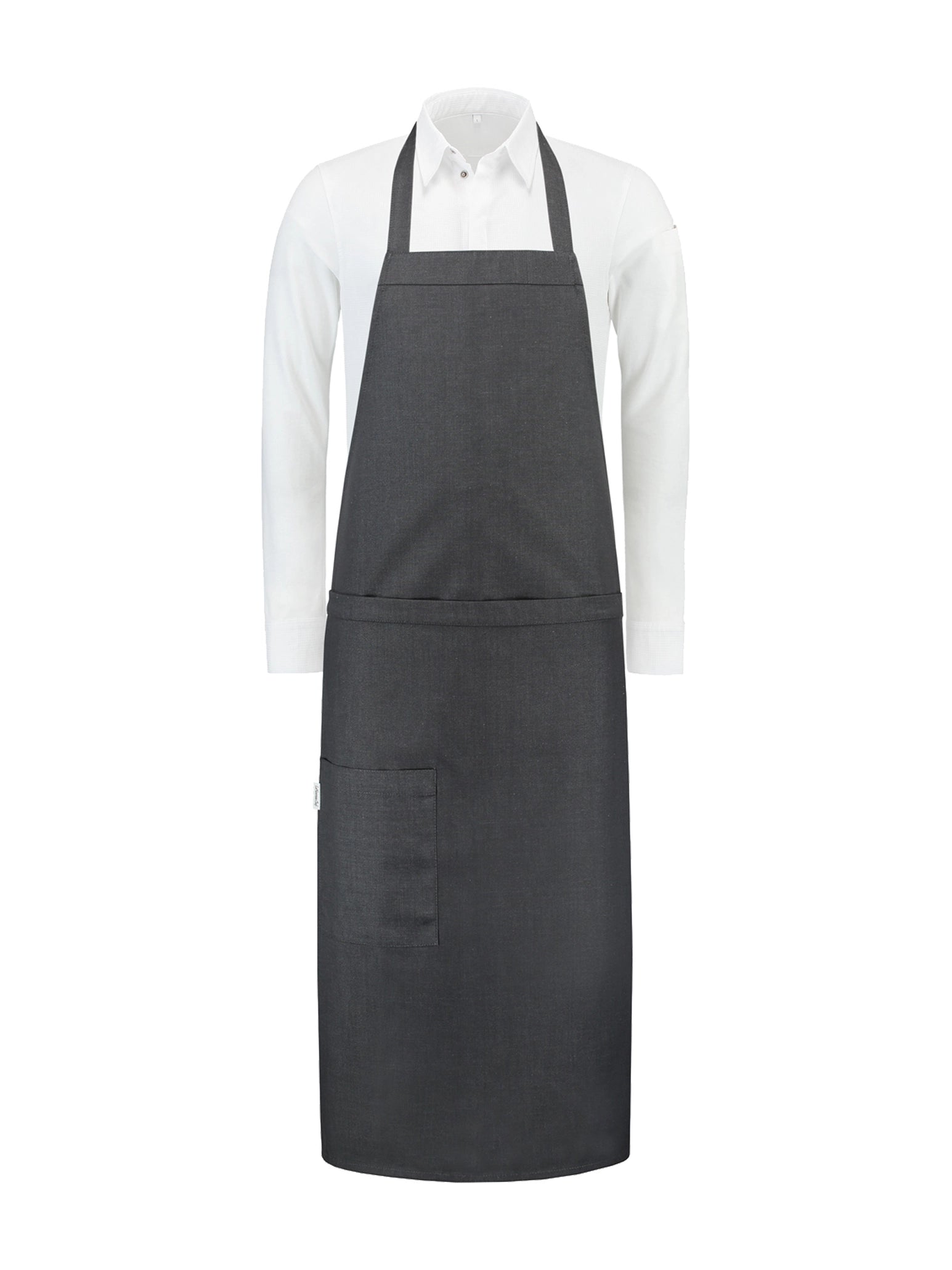 Bib Apron Phoenix Black Denim by Le Nouveau Chef -  ChefsCotton