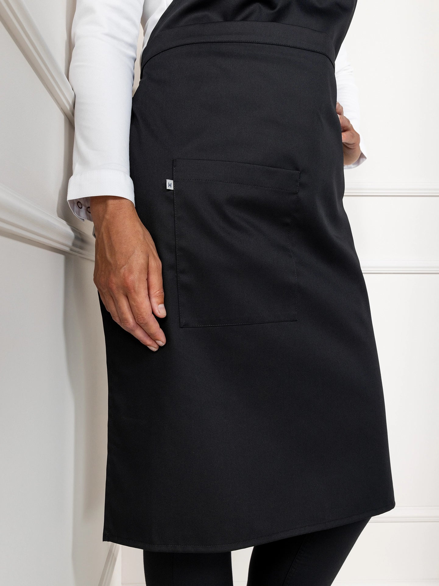 Bib Apron Phoenix Black by Le Nouveau Chef -  ChefsCotton