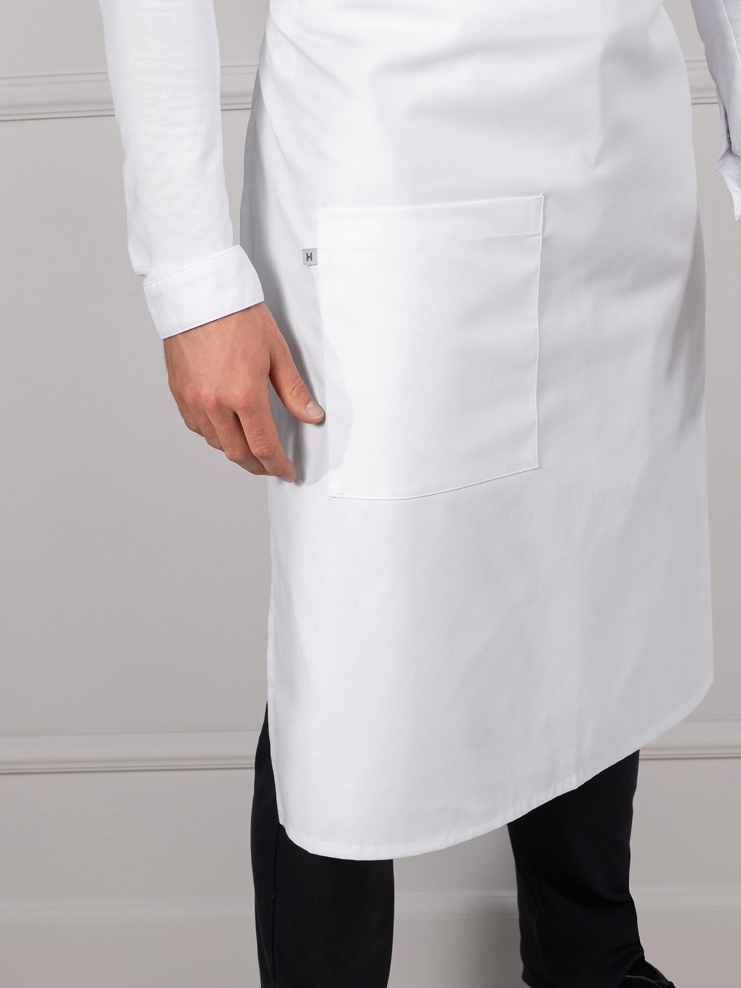 Bib Apron Phoenix White by Le Nouveau Chef -  ChefsCotton