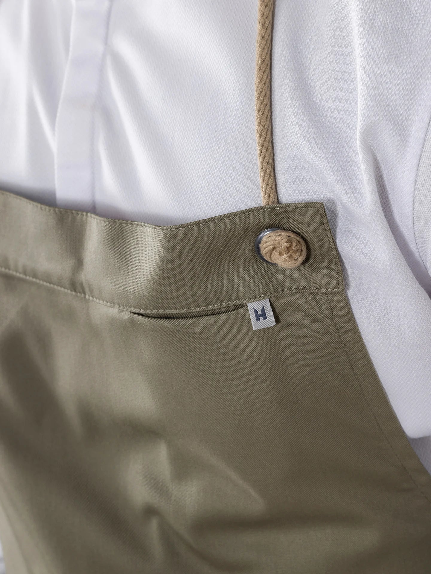 Bib Apron Spanish One Olivette by Le Nouveau Chef -  ChefsCotton