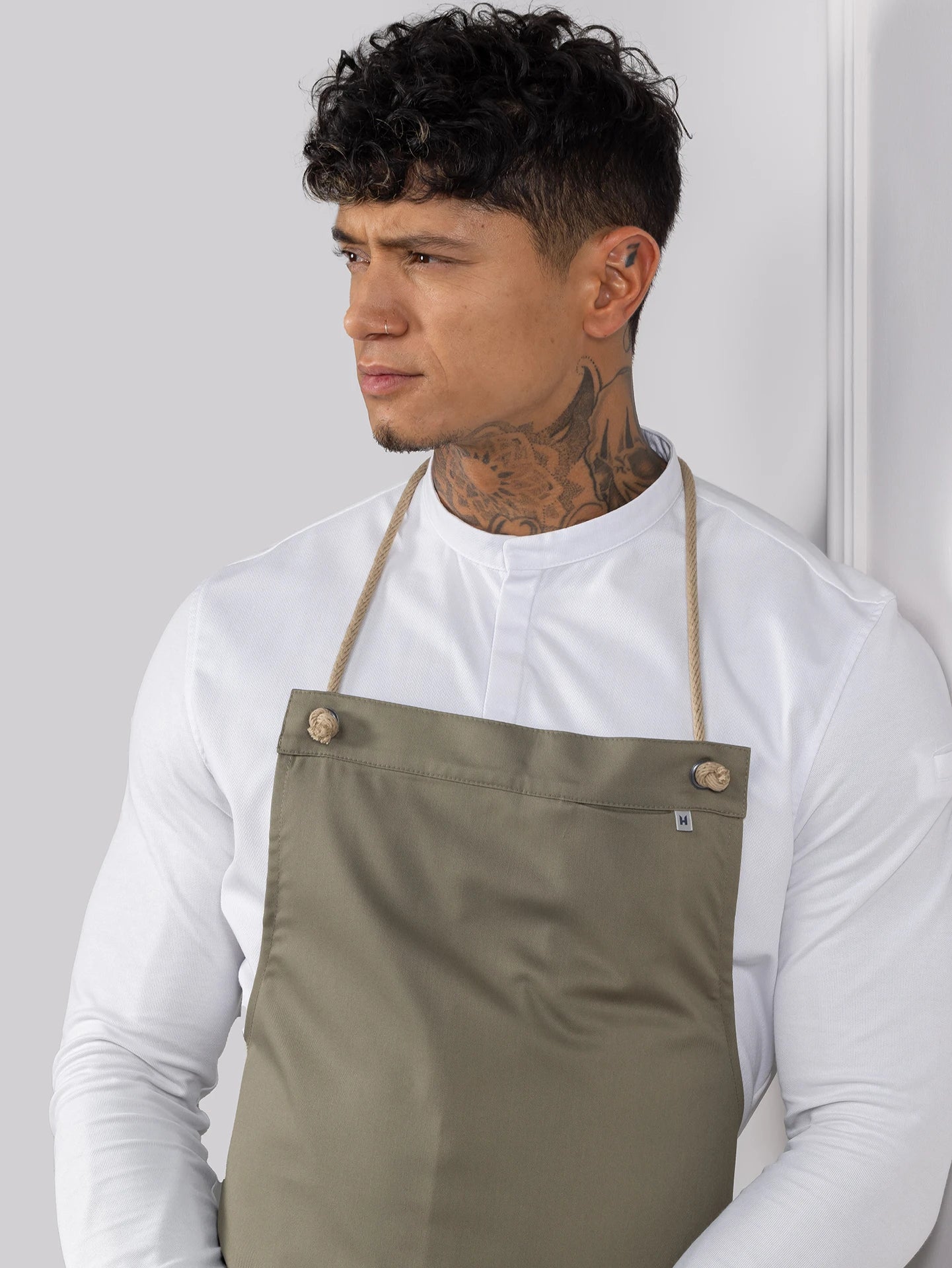 Bib Apron Spanish One Olivette by Le Nouveau Chef -  ChefsCotton