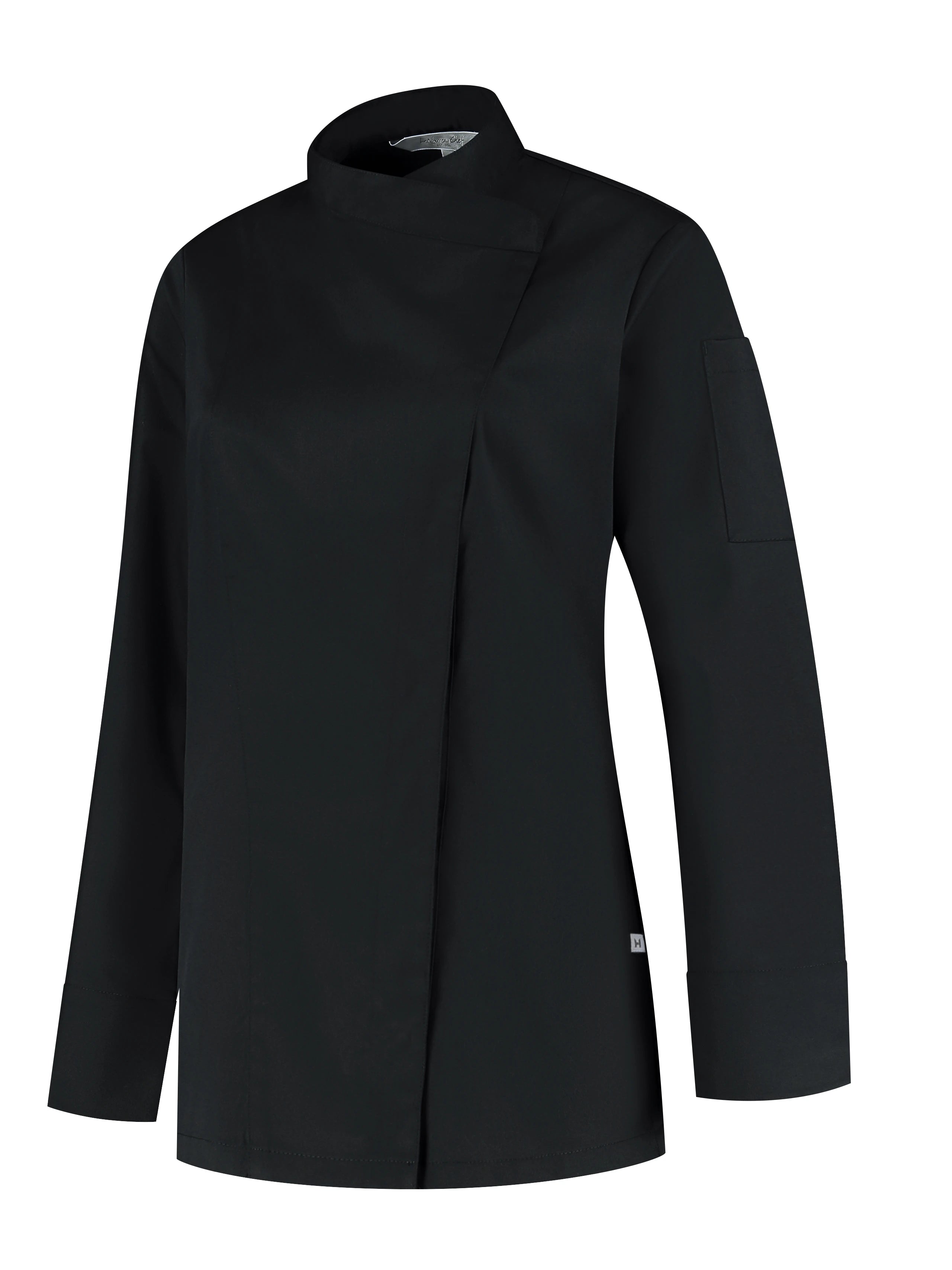 Chef Jacket Arlette Black by Le Nouveau Chef -  ChefsCotton