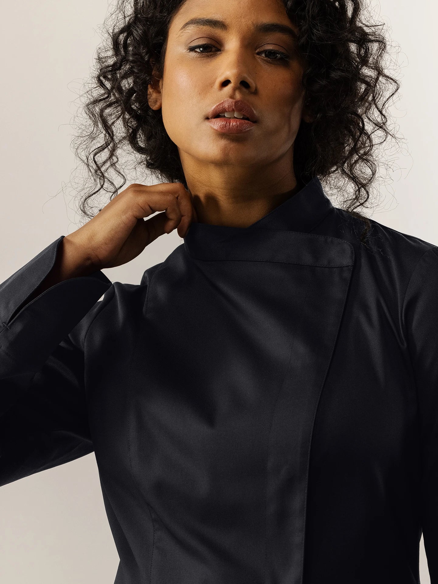 Chef Jacket Arlette Black by Le Nouveau Chef -  ChefsCotton