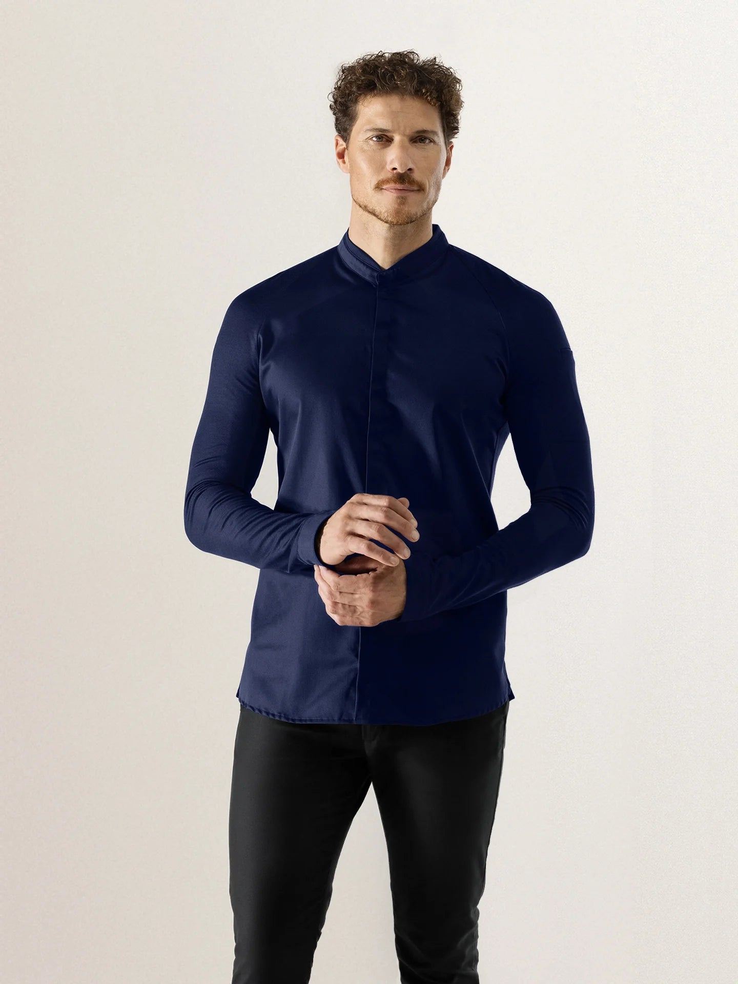 Chef Jacket Romain Patriot Blue by Le Nouveau Chef -  ChefsCotton