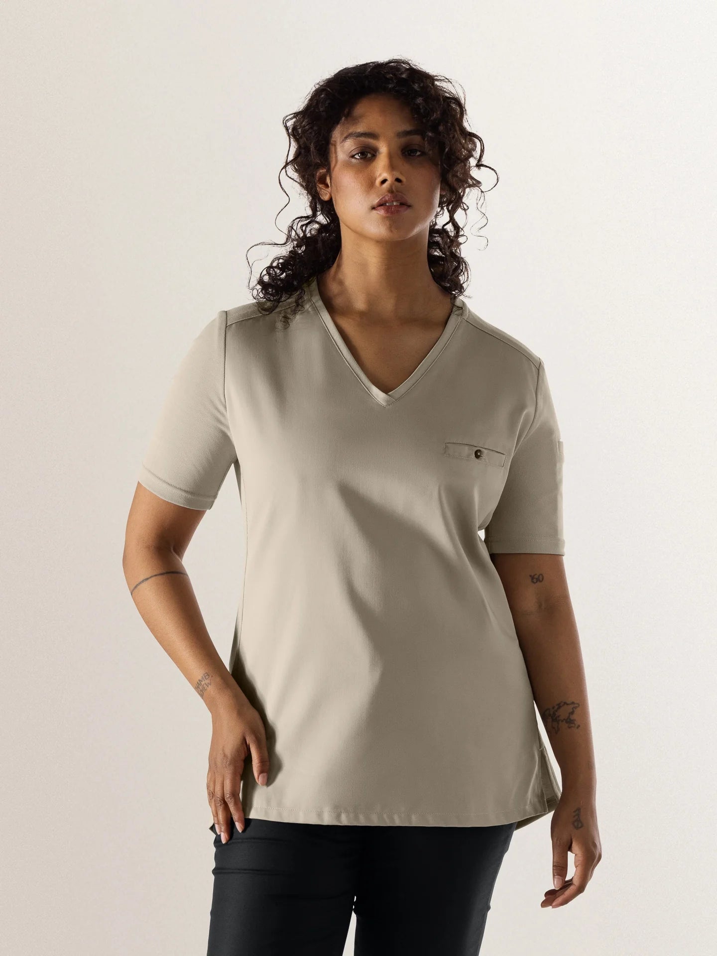 Short Sleeve Chef Jacket For Women Fae Stone by Le Nouveau chef - ChefsCotton
