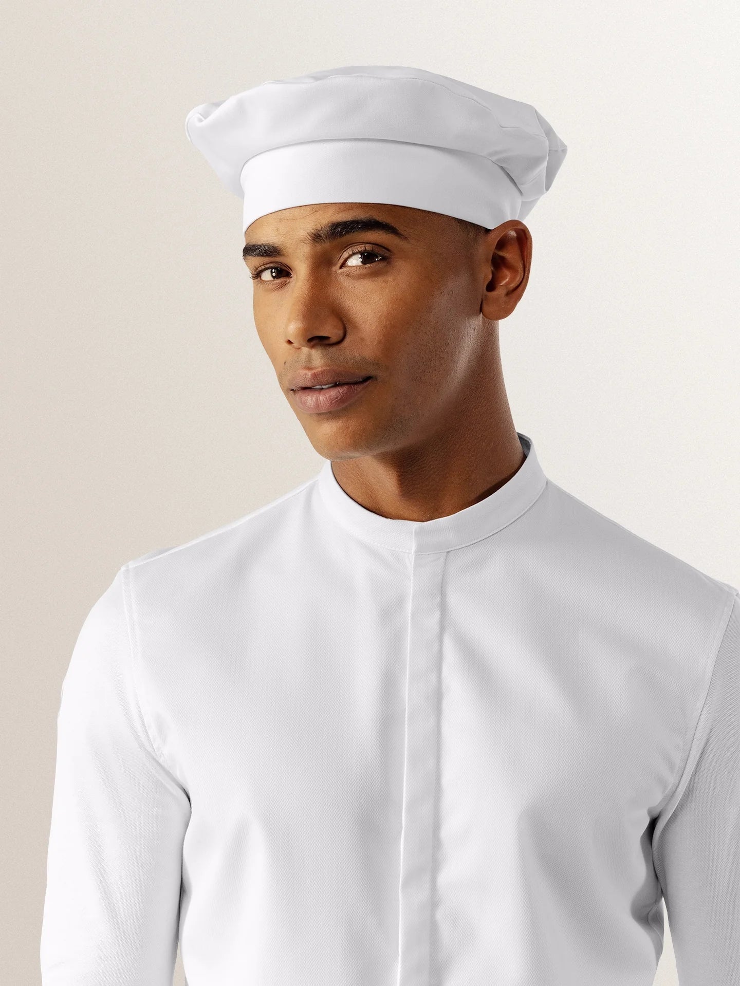 Chef Hat Baret White by Le Nouveau Chef -  ChefsCotton